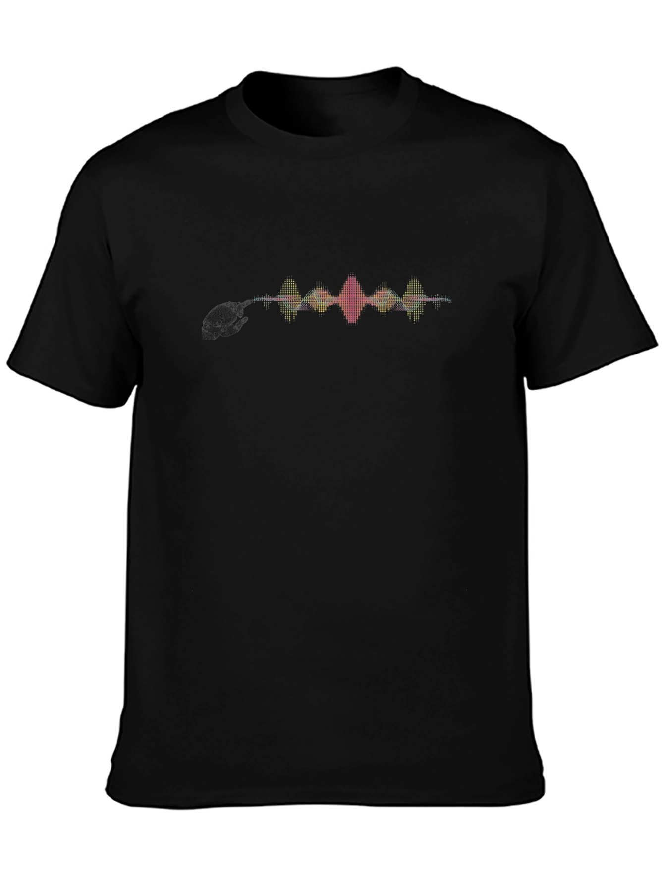 Soundwave Graphic Print Black T-Shirt