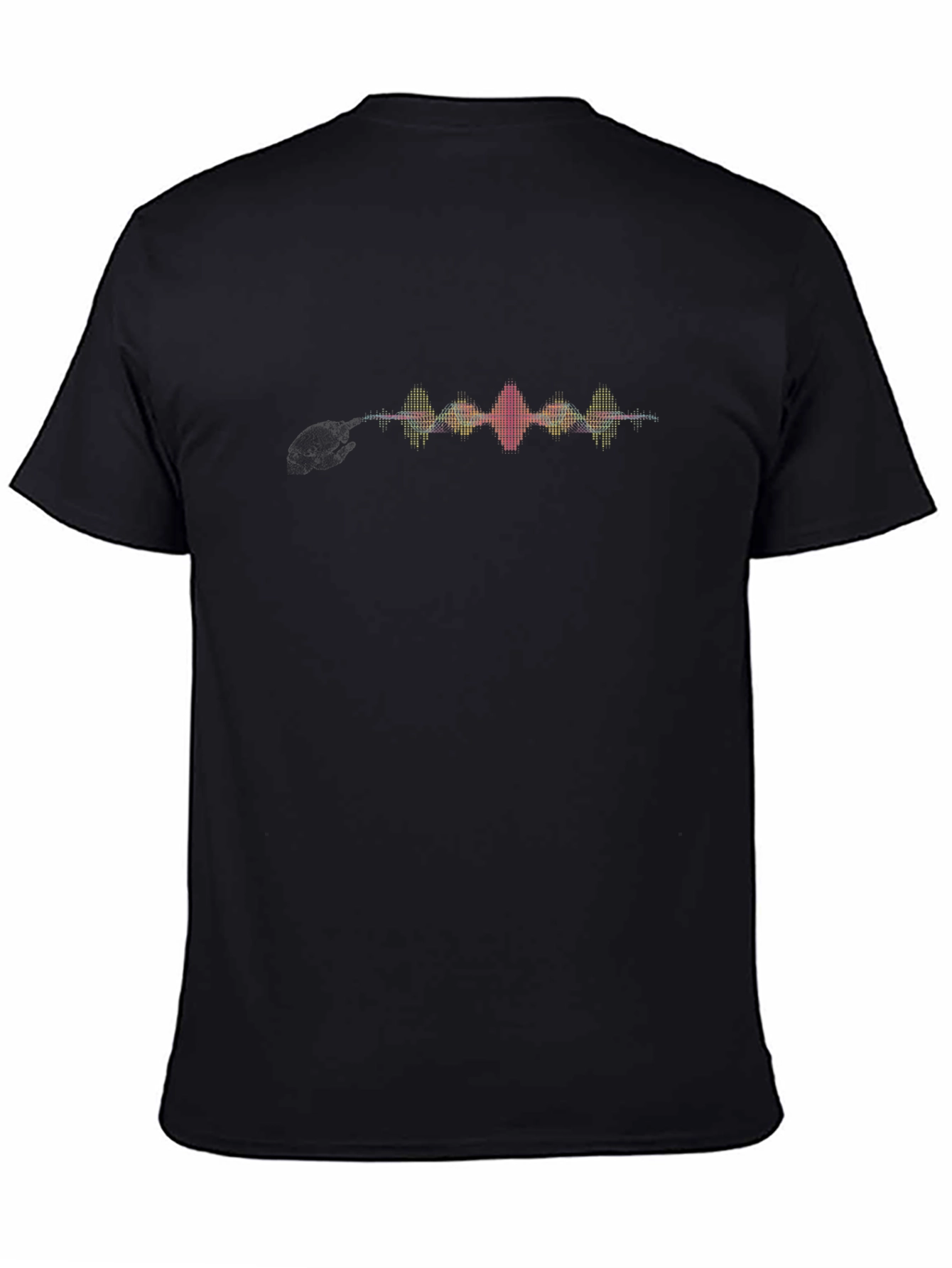 Soundwave Graphic Print Black T-Shirt