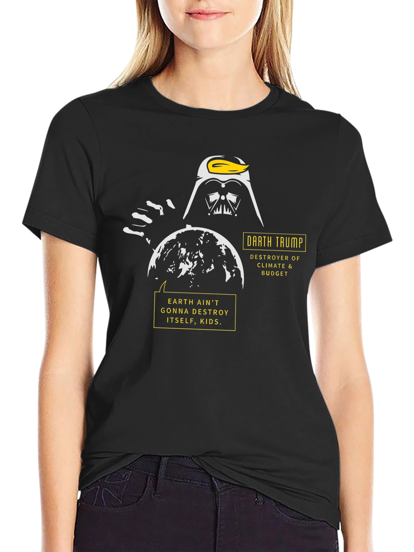 Darth Trump T-Shirt Political Climate Budget Humor Tee