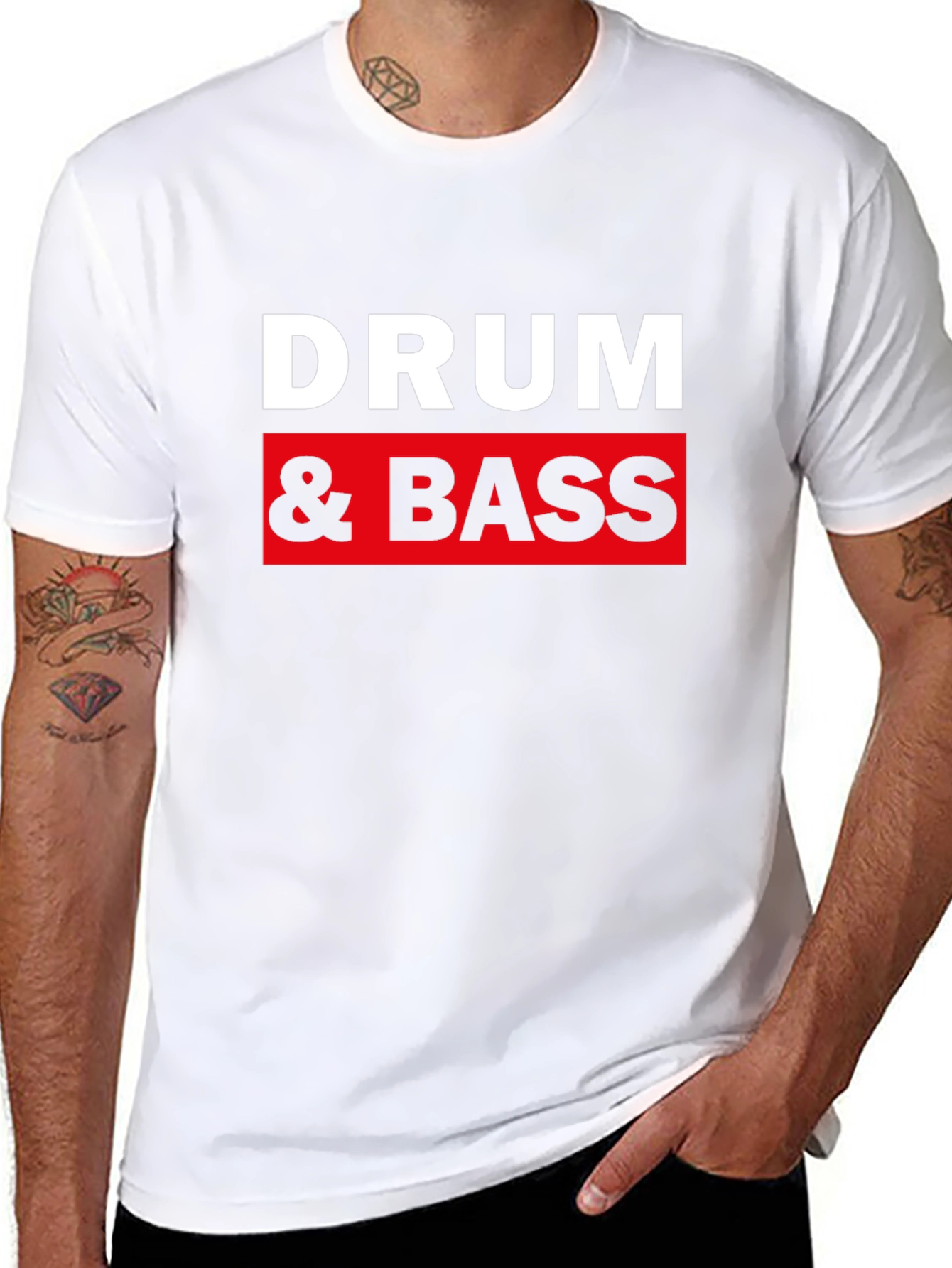 Drum & Bass Graphic T-Shirt - Black Cotton Tee