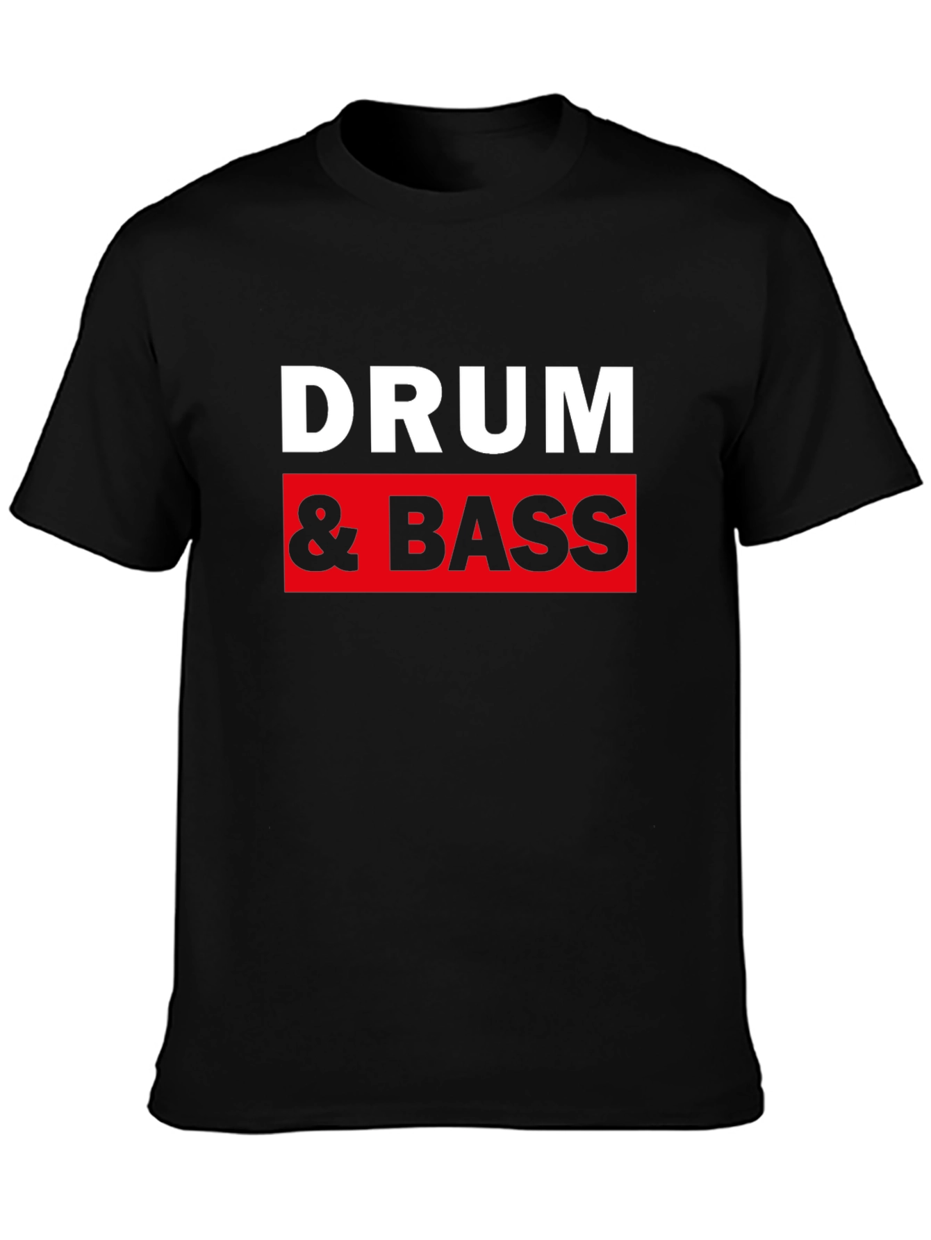 Drum & Bass Graphic T-Shirt - Black Cotton Tee