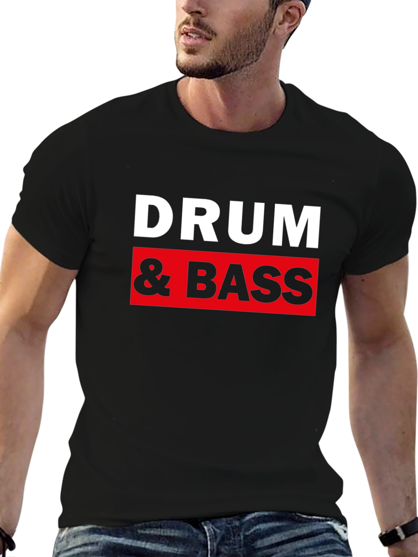 Drum & Bass Graphic T-Shirt - Black Cotton Tee