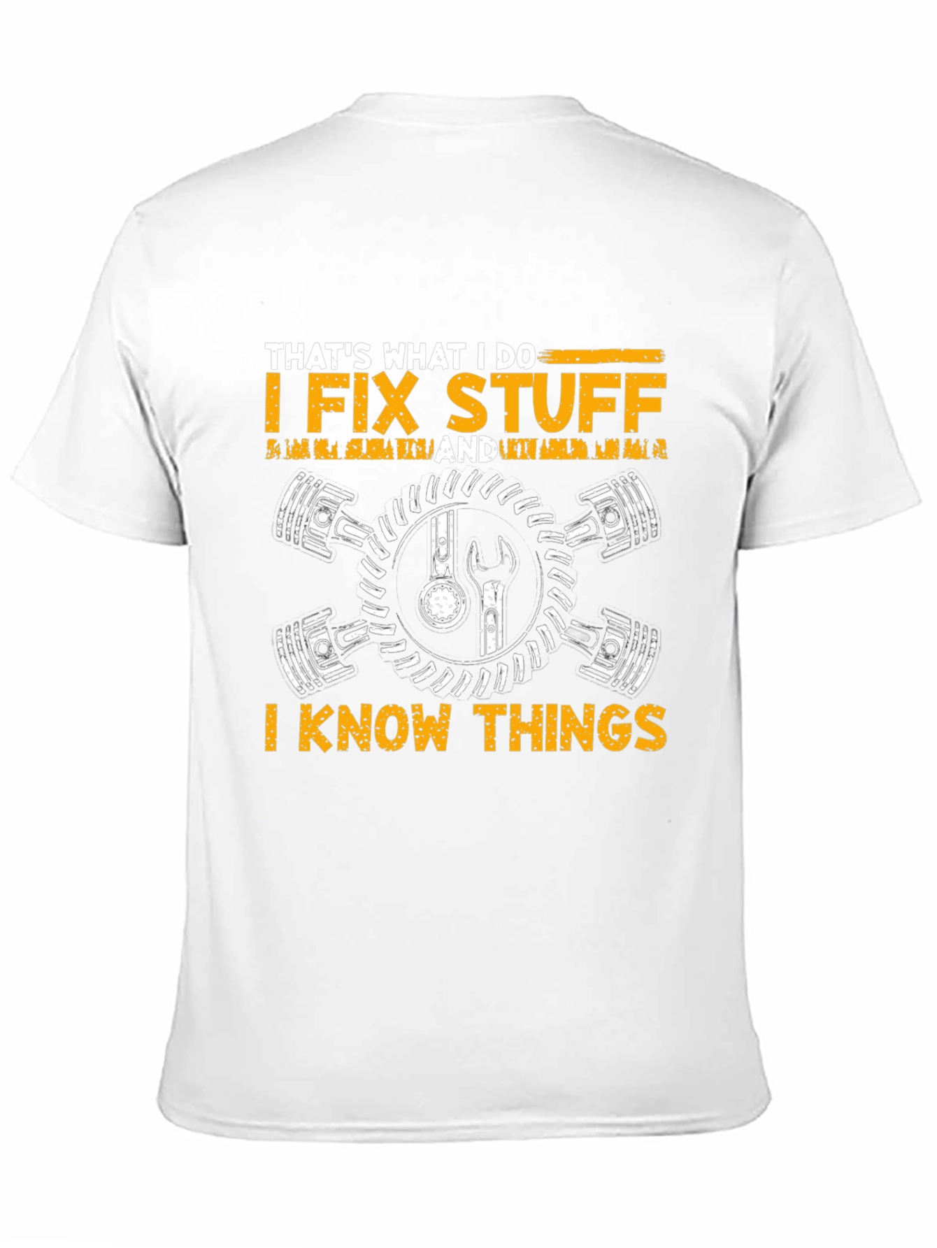 I Fix Stuff I Know Things Black Graphic T-Shirt