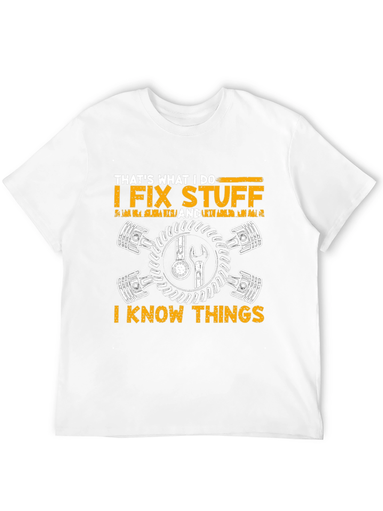 I Fix Stuff I Know Things Black Graphic T-Shirt