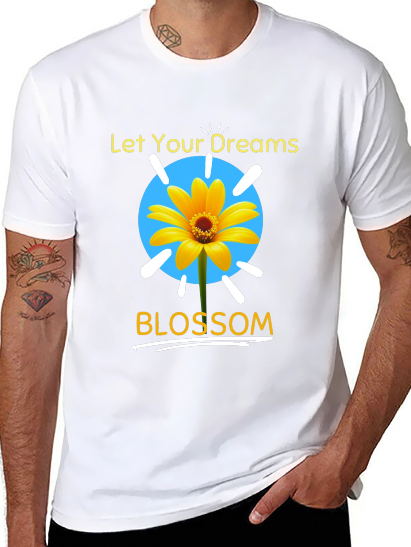 Dream Blossom Graphic Tee - Black Unisex T-Shirt