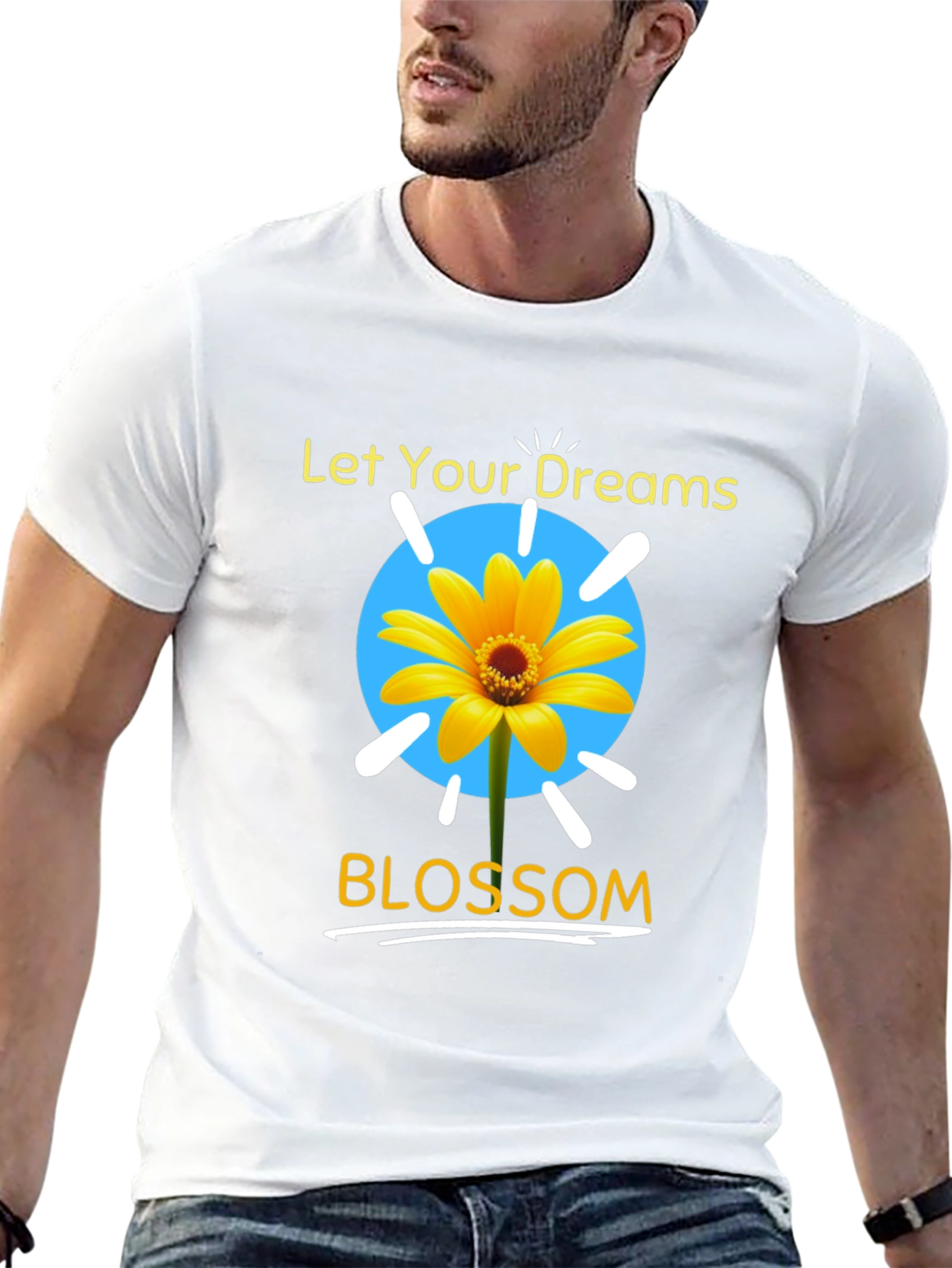 Dream Blossom Graphic Tee - Black Unisex T-Shirt