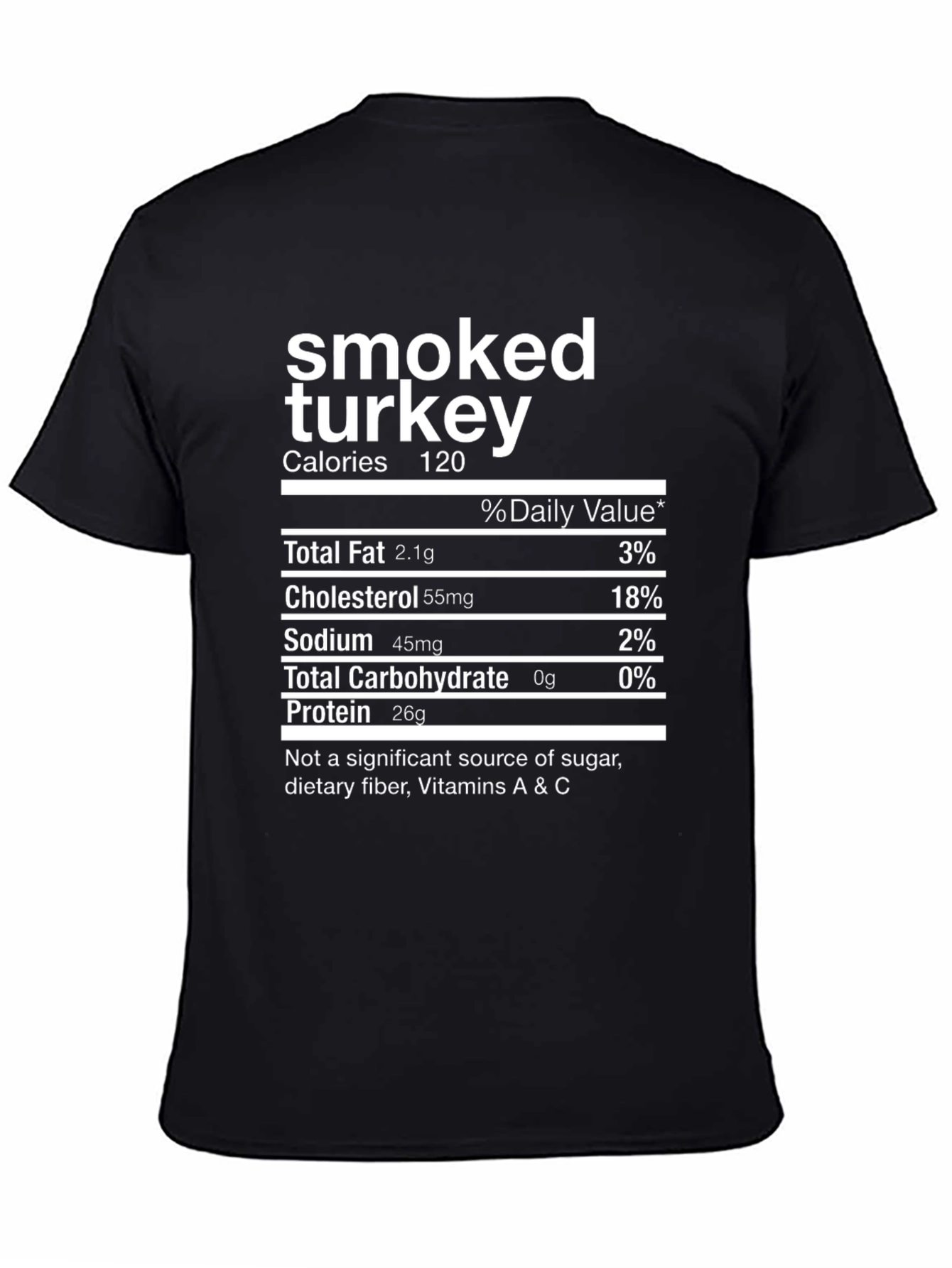 Smoked Turkey Nutrition Facts Novelty T-Shirt
