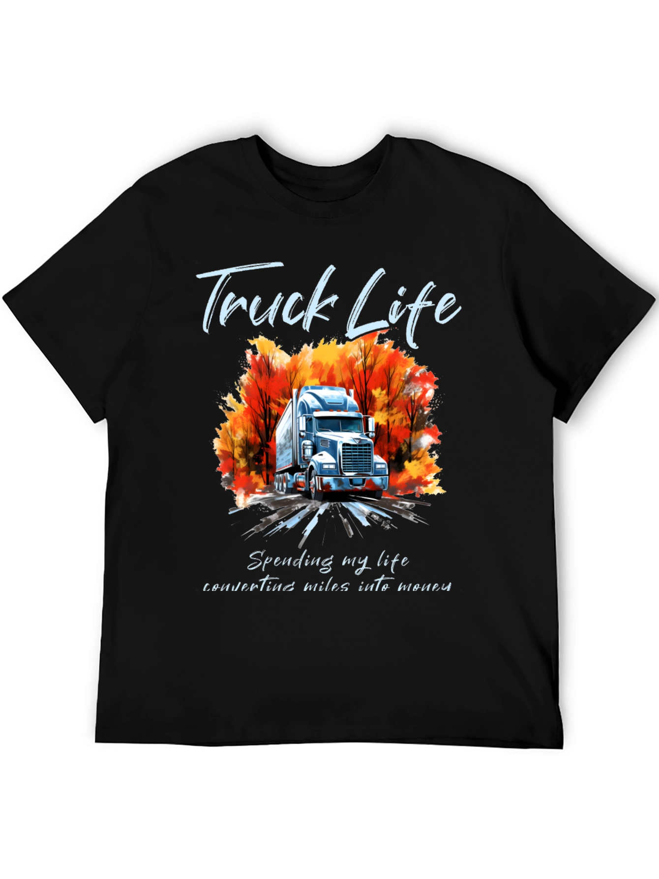 Truck Life Graphic Tee - Mens Black T-Shirt