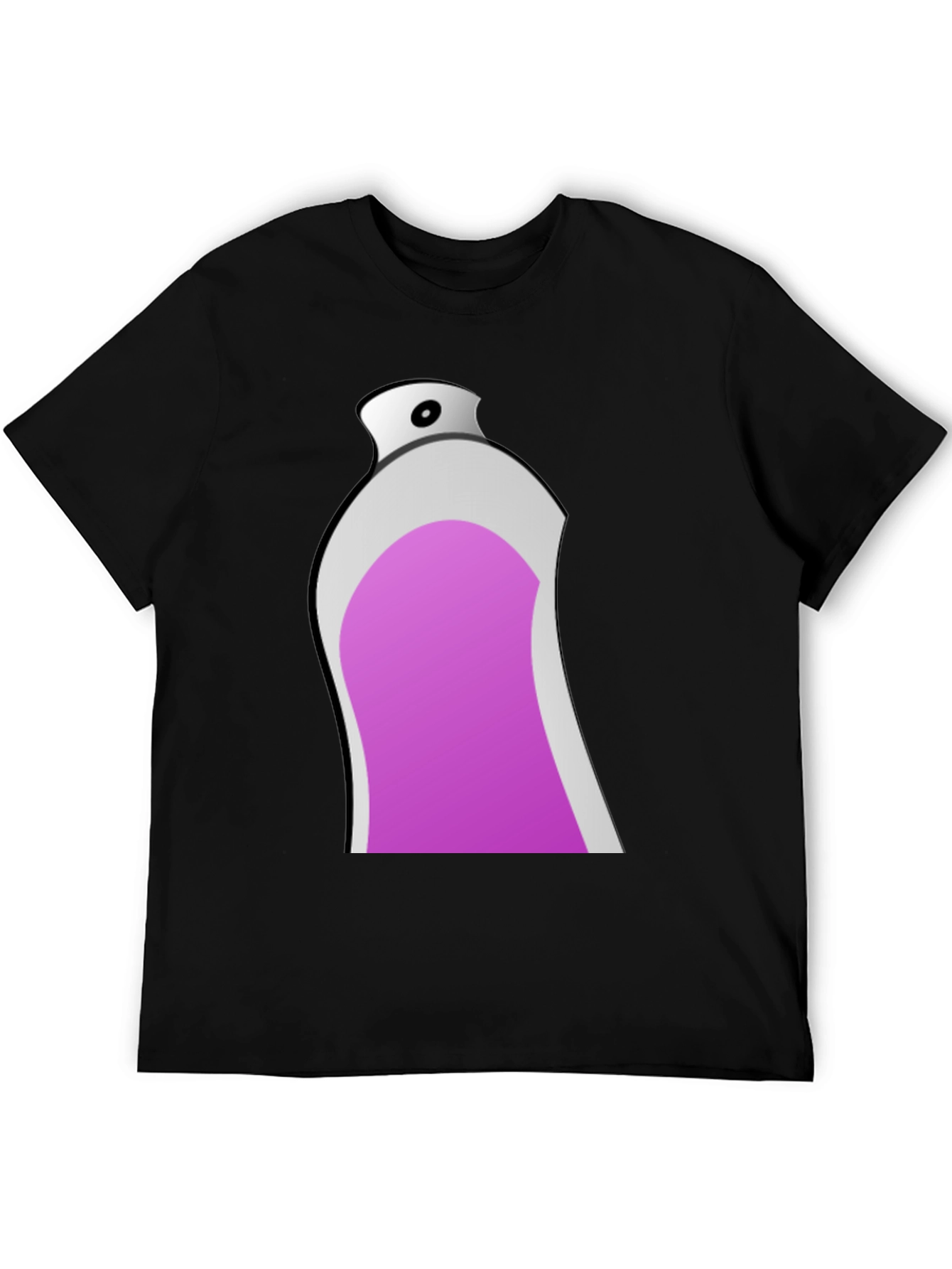 Spray Paint Graphic Tee - Black
