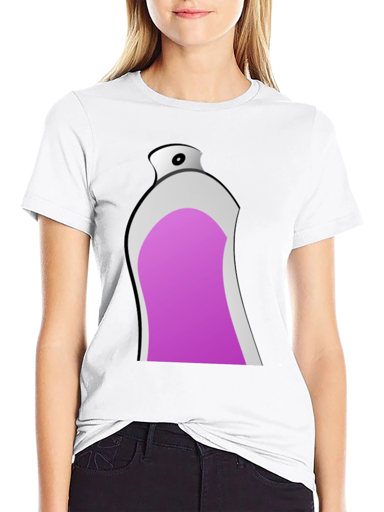 Spray Paint Graphic Tee - Black
