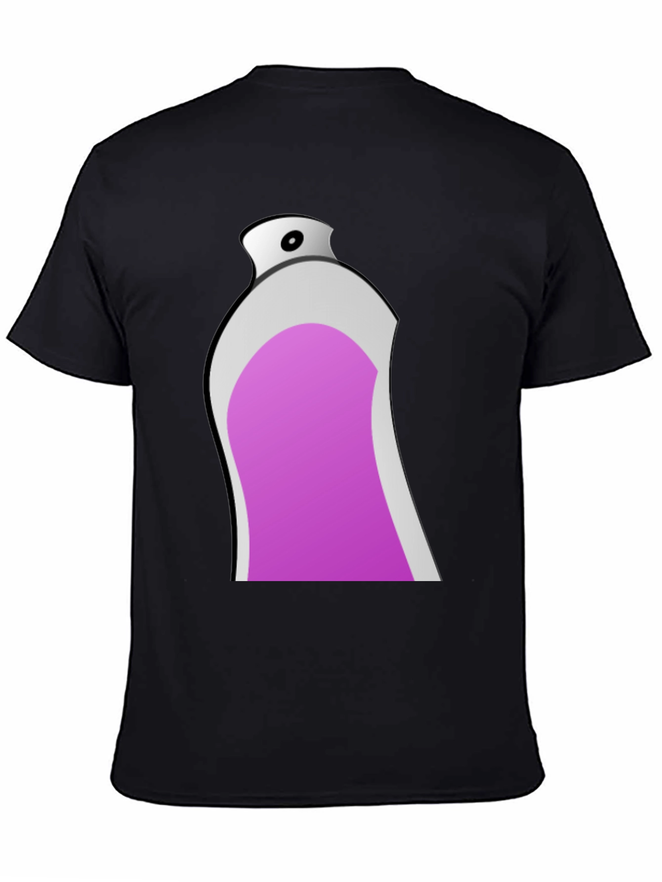 Spray Paint Graphic Tee - Black