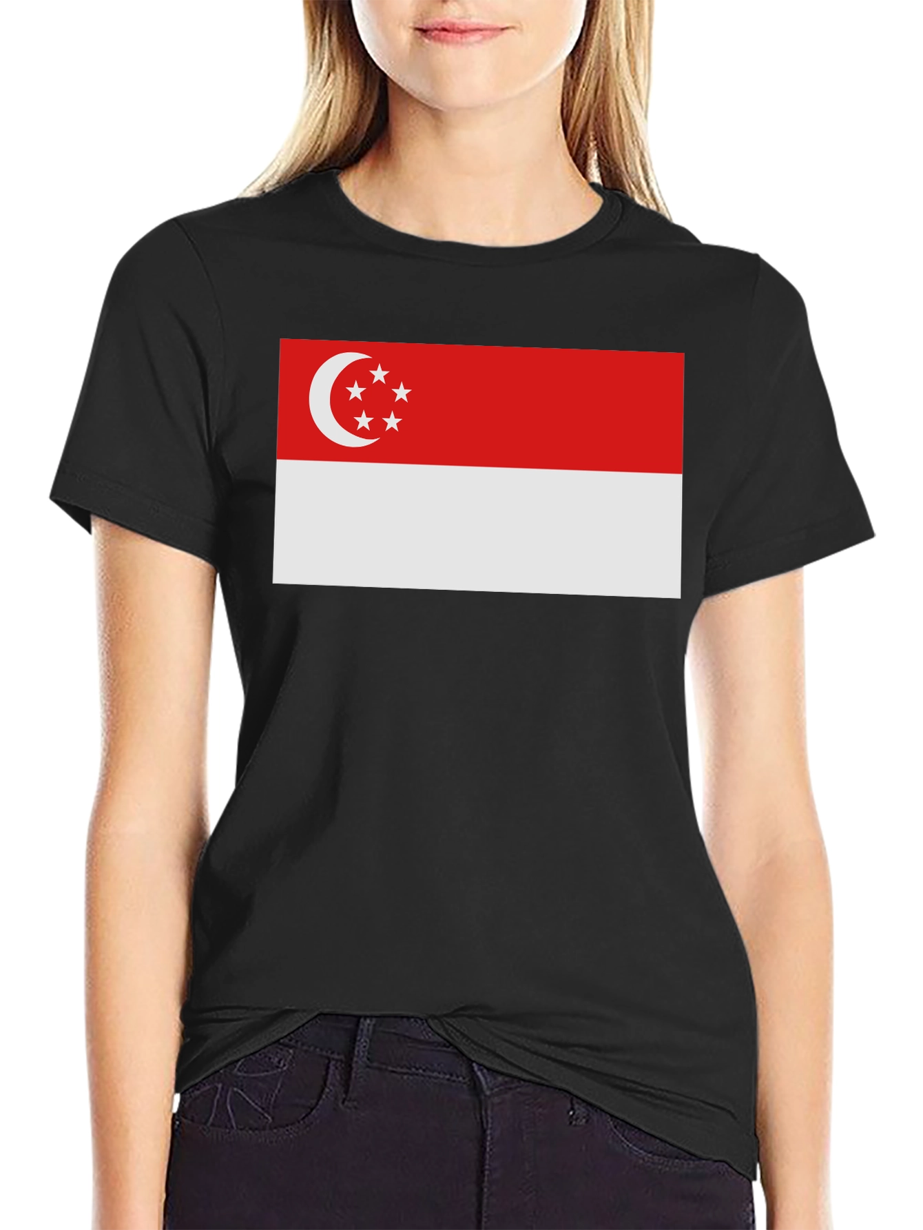 Singapore Flag Graphic T-Shirt