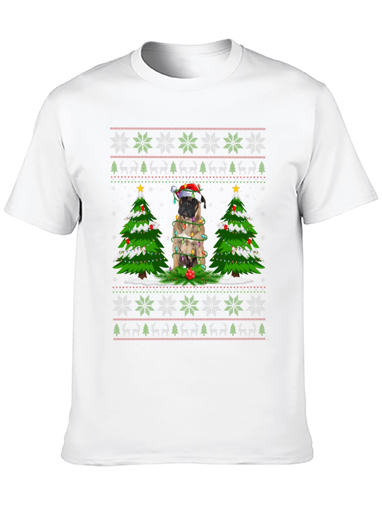 Christmas Dog Ugly Sweater T-Shirt