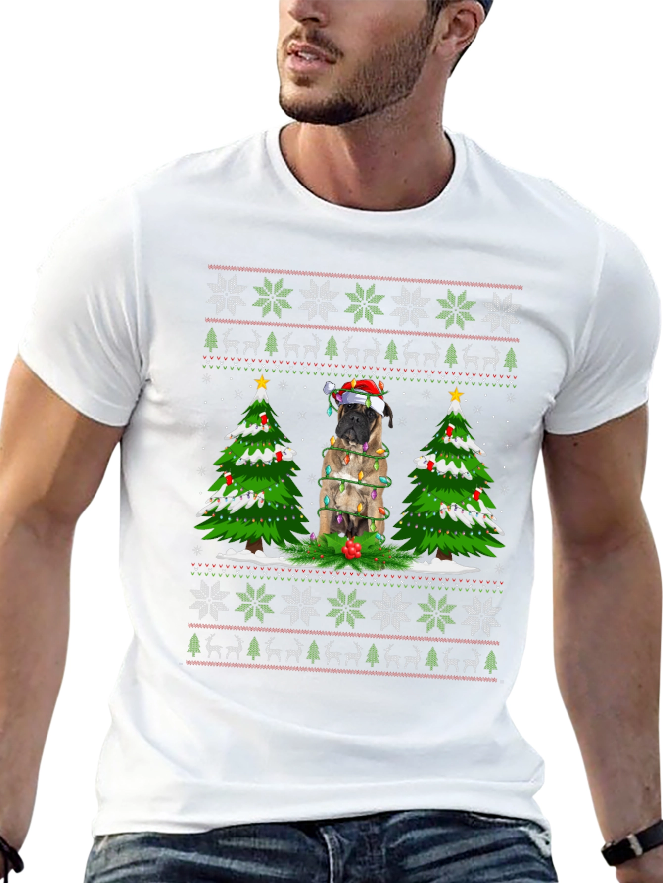 Christmas Dog Ugly Sweater T-Shirt