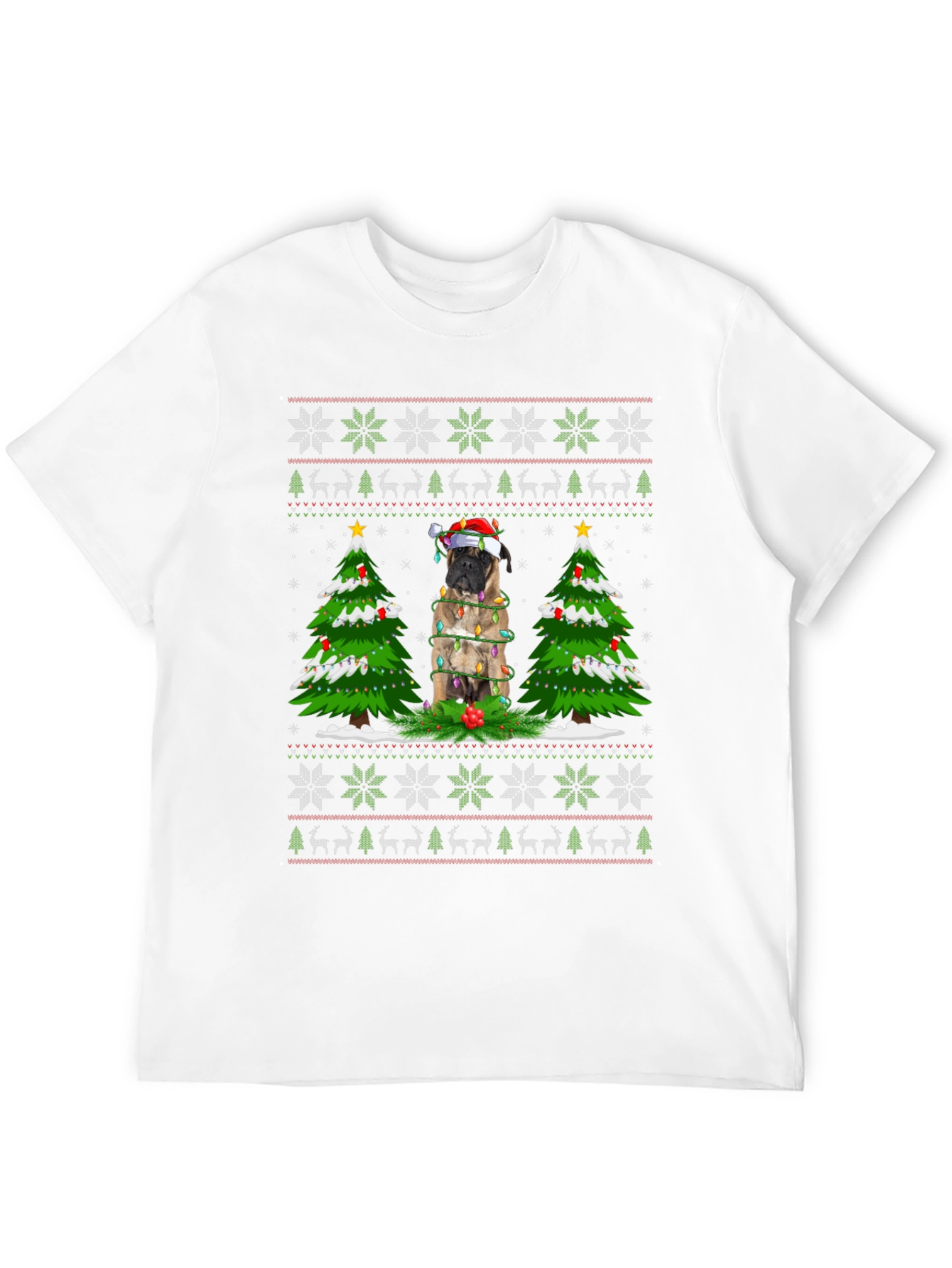 Christmas Dog Ugly Sweater T-Shirt