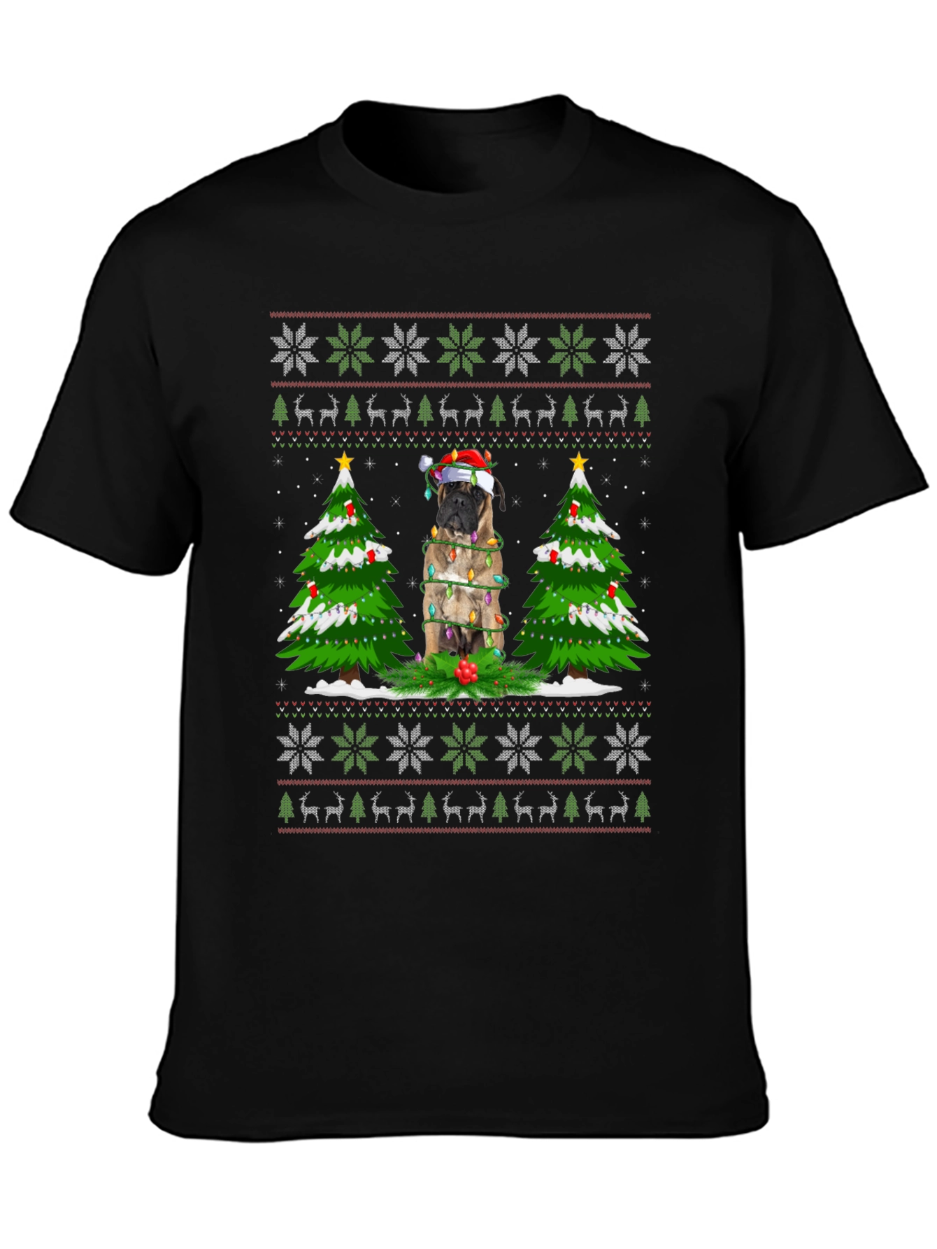 Christmas Dog Ugly Sweater T-Shirt