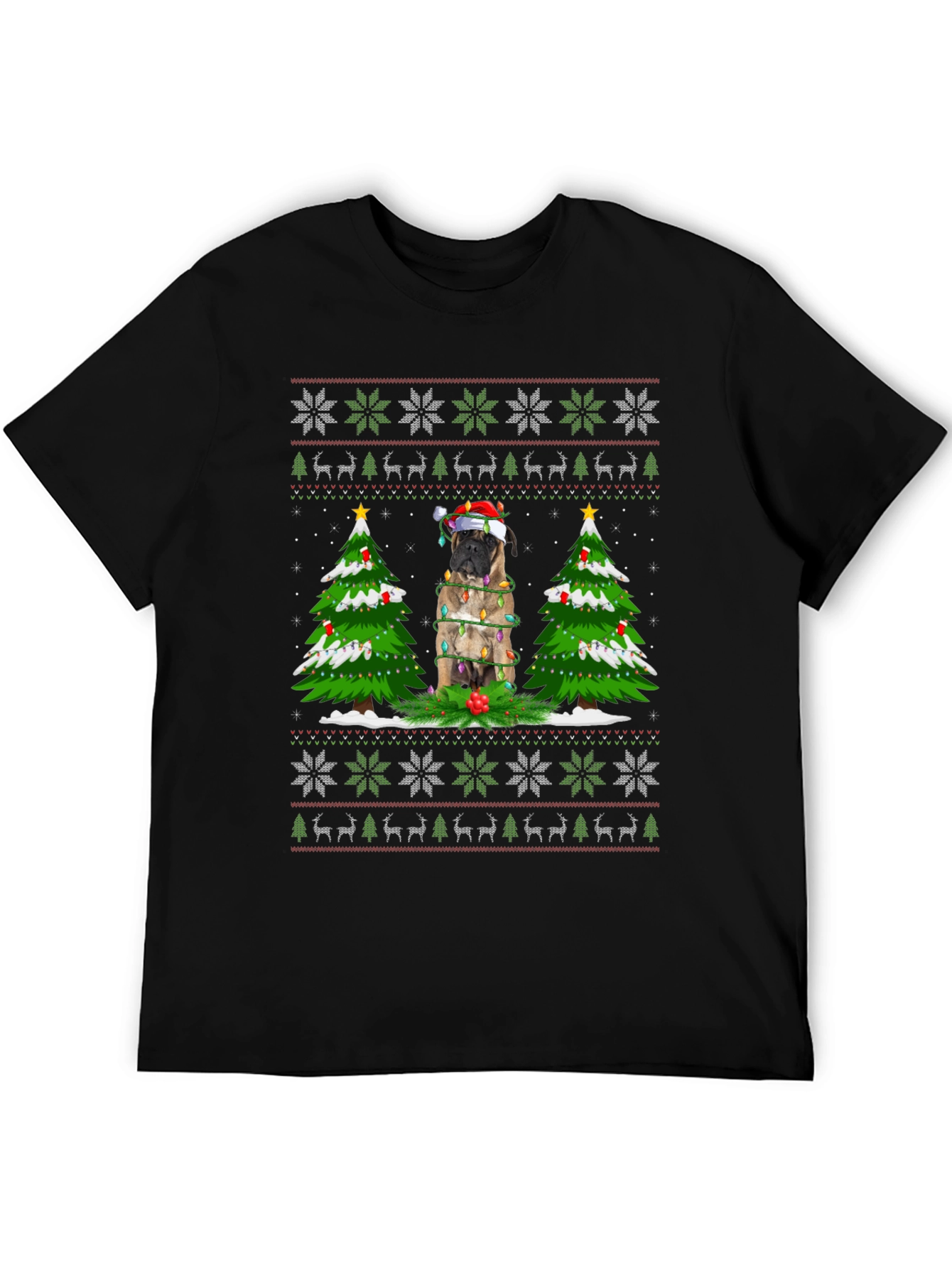 Christmas Dog Ugly Sweater T-Shirt