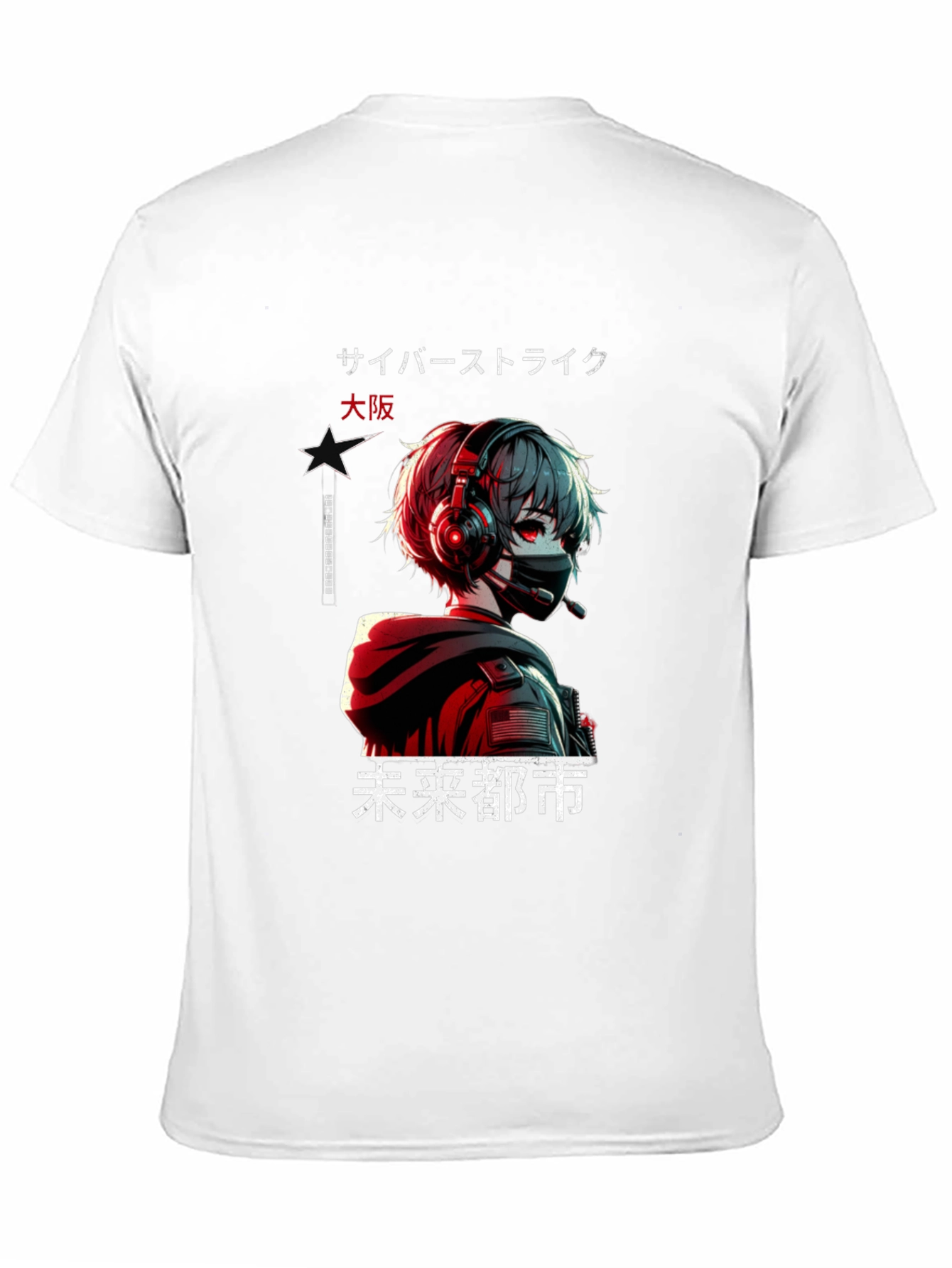 Cyber Strike Anime Graphic T-Shirt