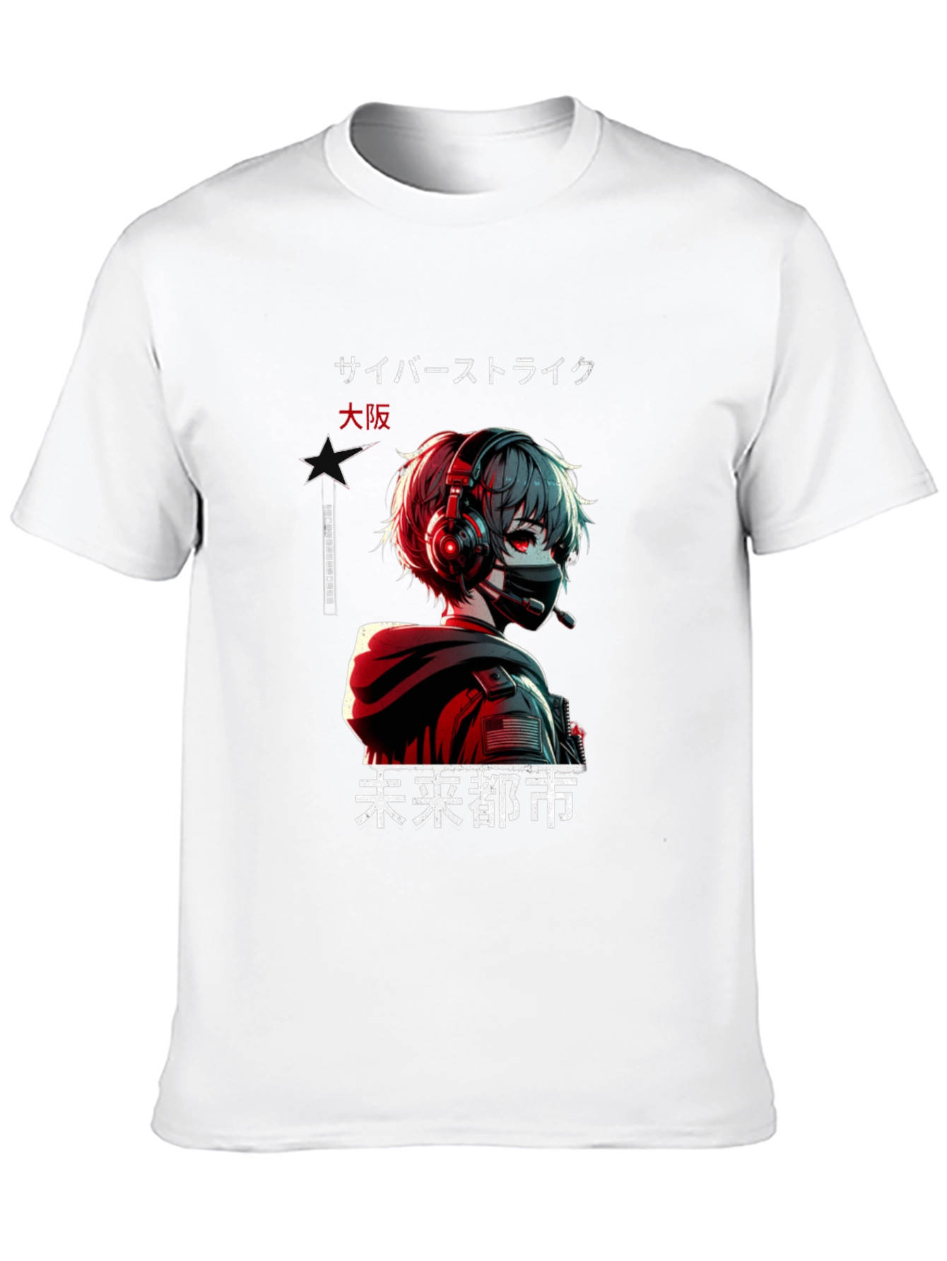 Cyber Strike Anime Graphic T-Shirt