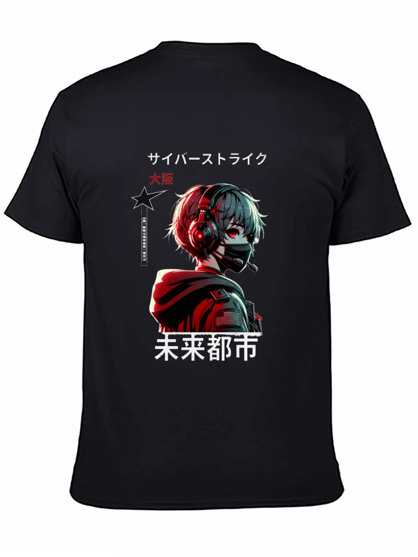 Cyber Strike Anime Graphic T-Shirt