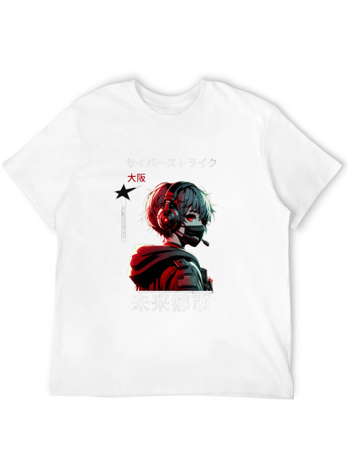 Cyber Strike Anime Graphic T-Shirt
