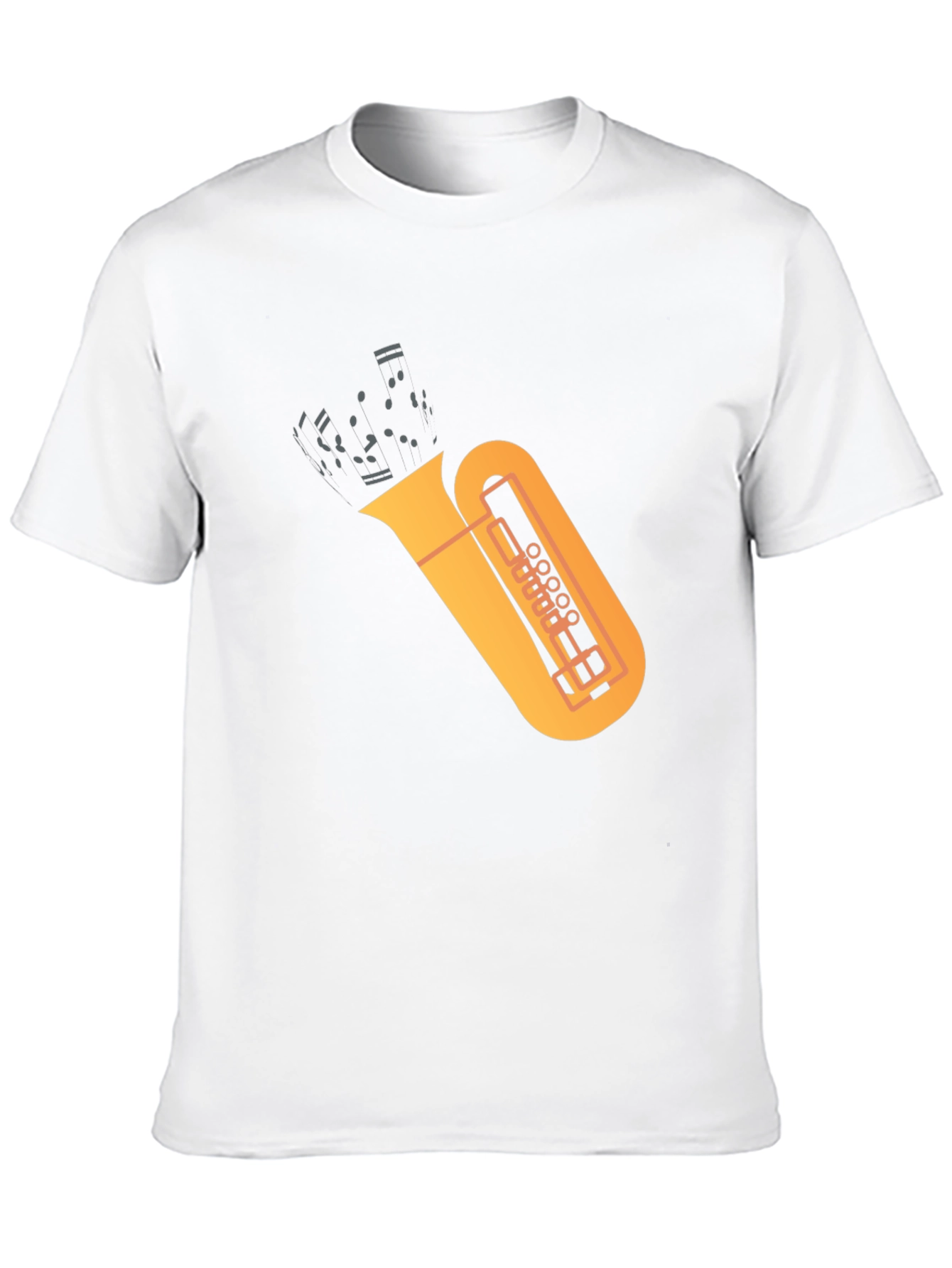 Tuba Graphic Tee - Music Lovers Black T-Shirt