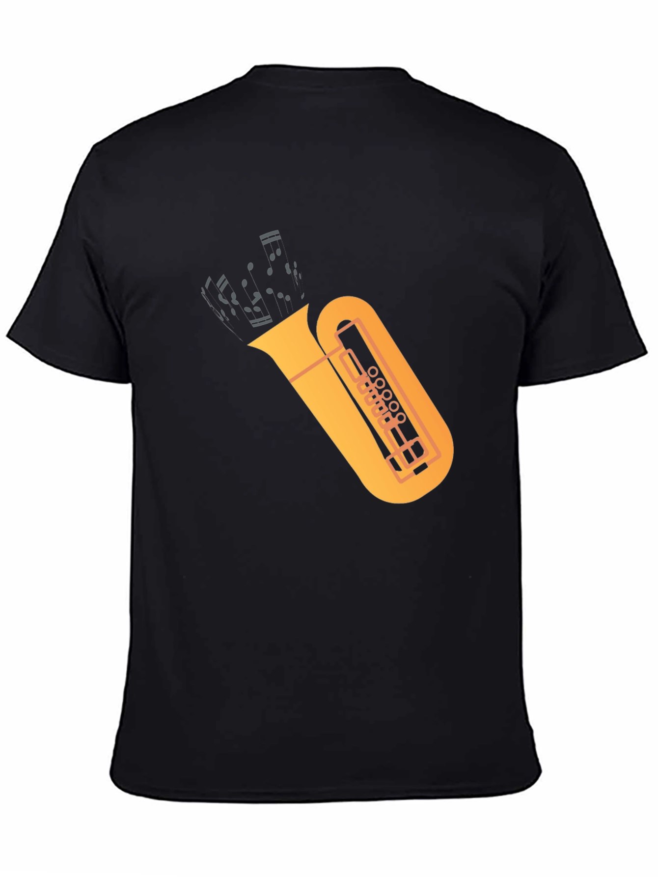 Tuba Graphic Tee - Music Lovers Black T-Shirt