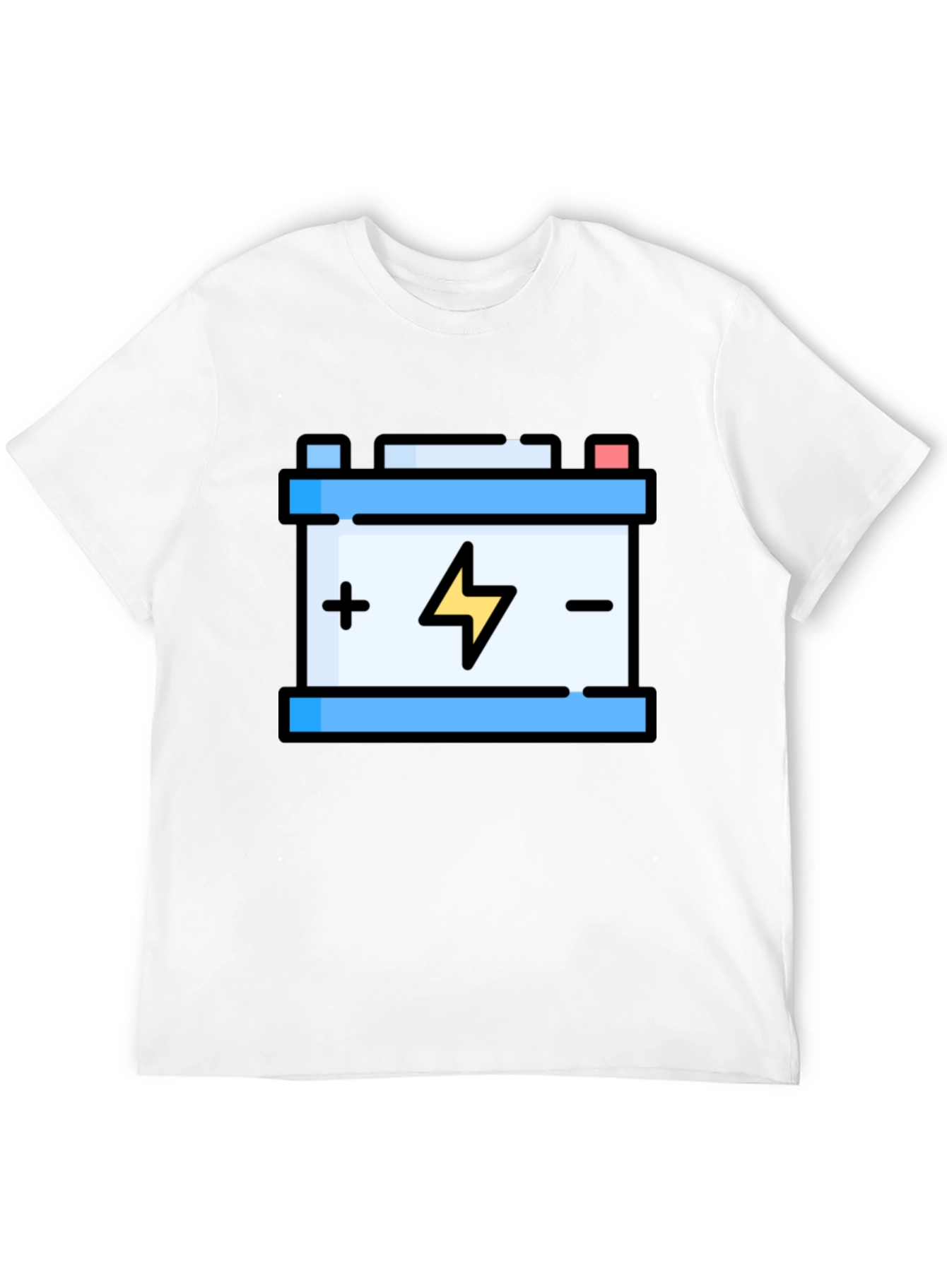 Battery Graphic Tee - Electric Energy Style