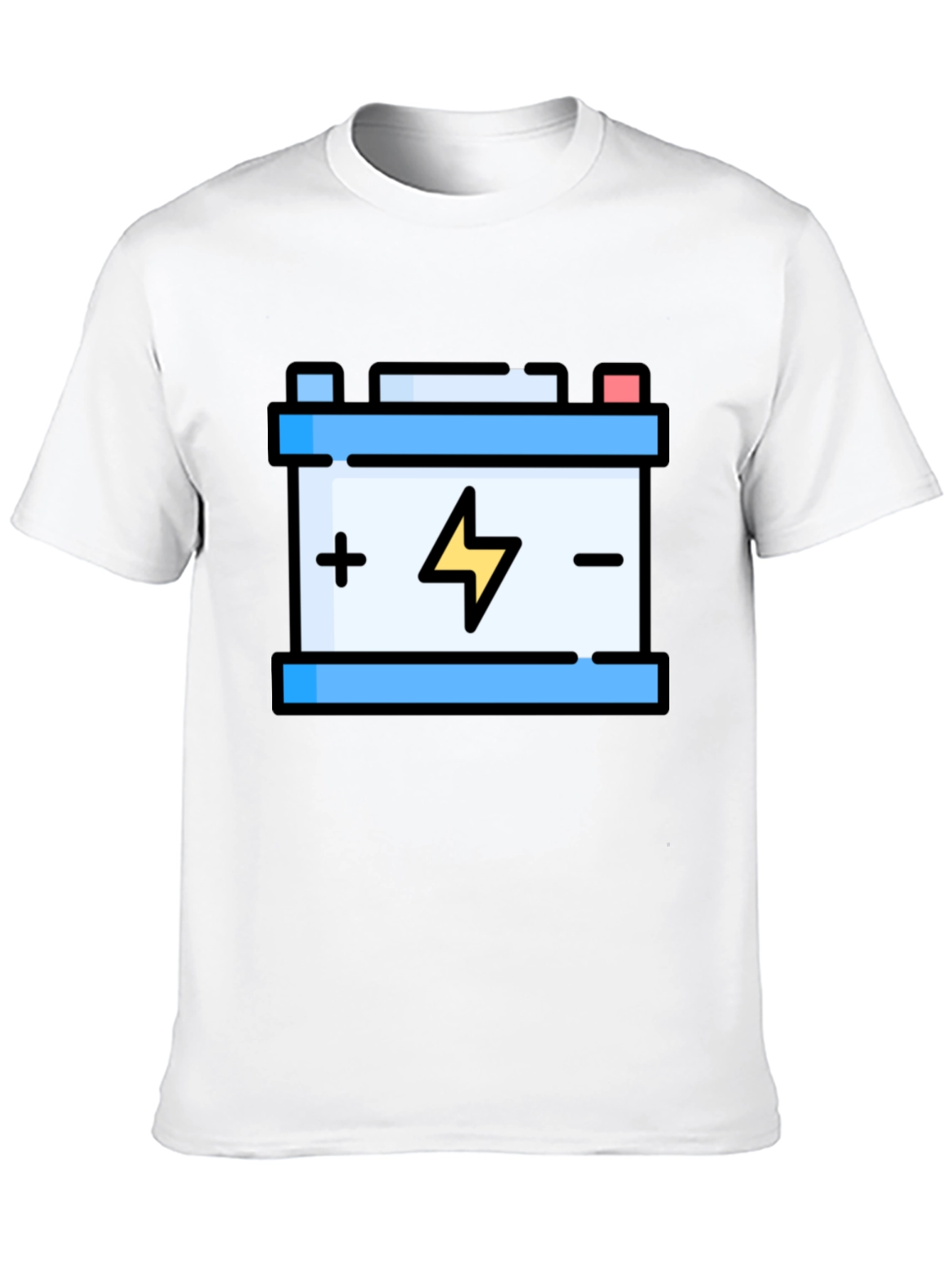 Battery Graphic Tee - Electric Energy Style