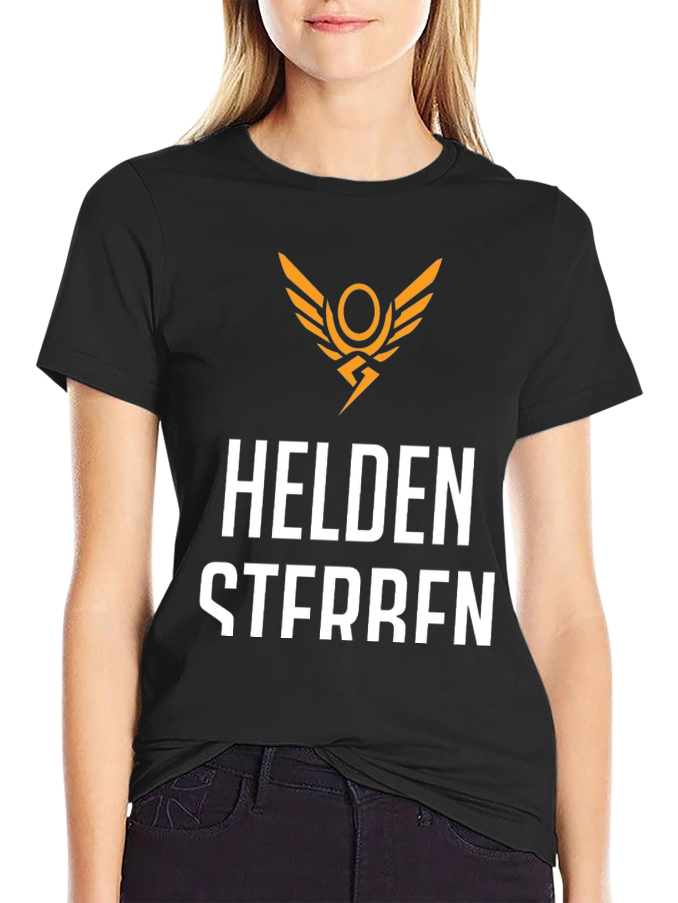 Helden Sterben Black T-Shirt - Graphic Print Tee