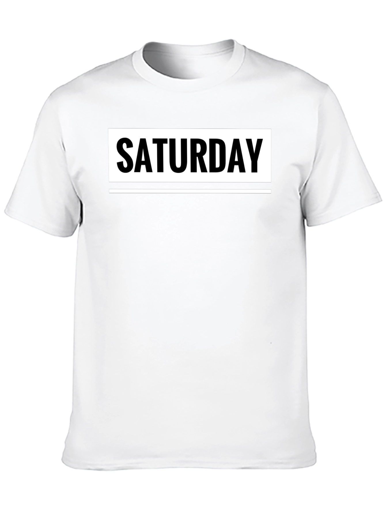 Saturday Graphic T-Shirt - Casual Weekend Wear