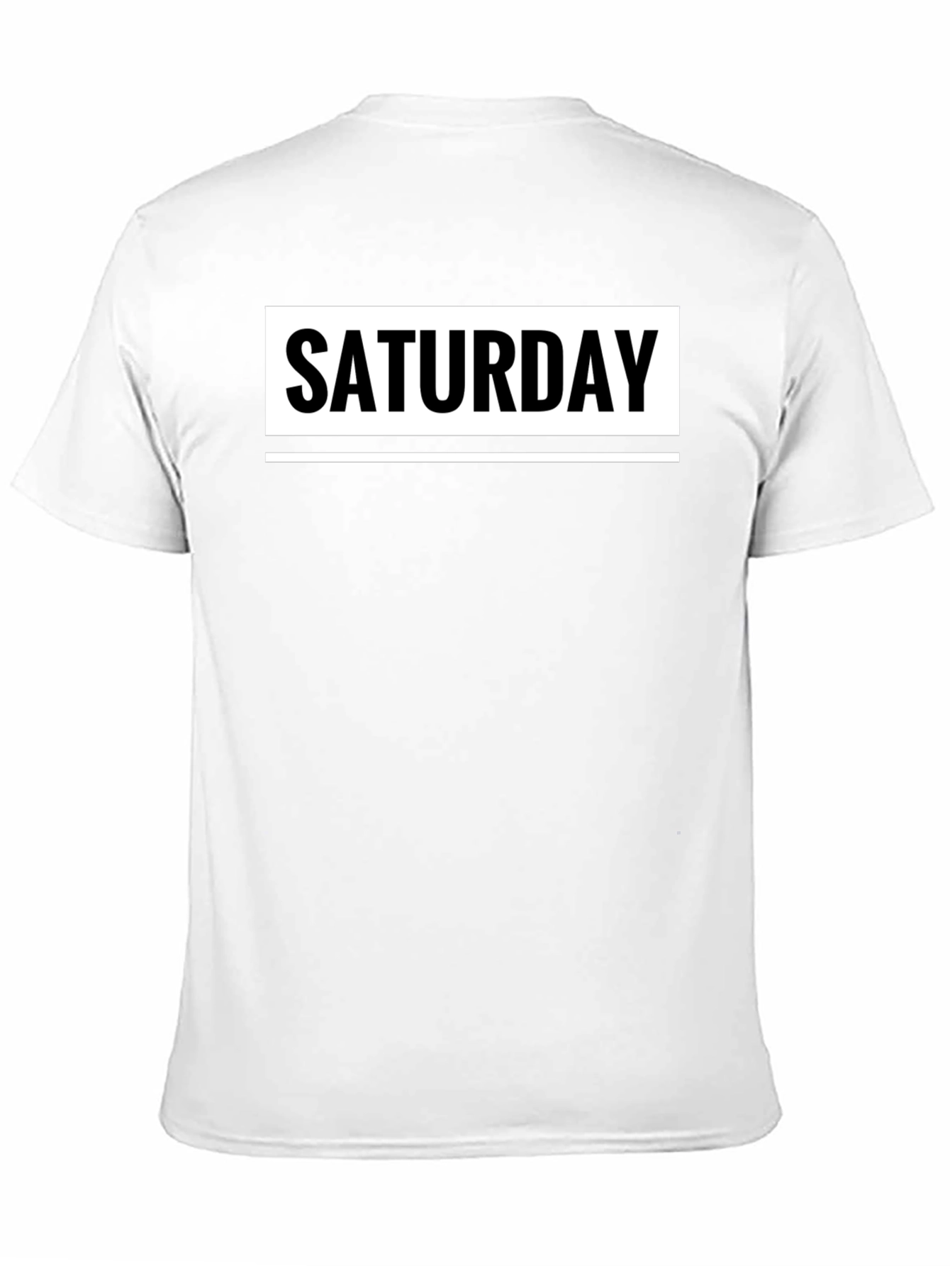 Saturday Graphic T-Shirt - Casual Weekend Wear