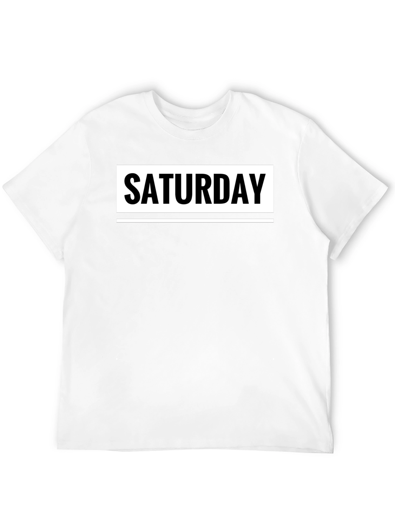 Saturday Graphic T-Shirt - Casual Weekend Wear
