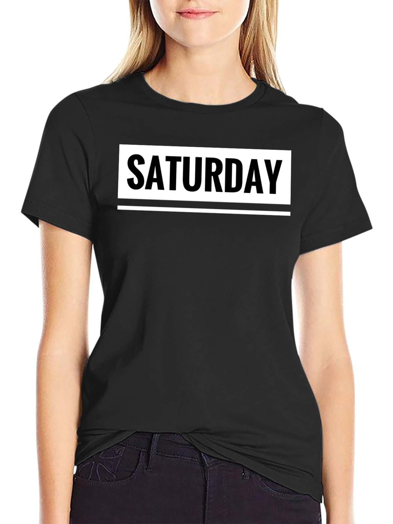 Saturday Graphic T-Shirt - Casual Weekend Wear