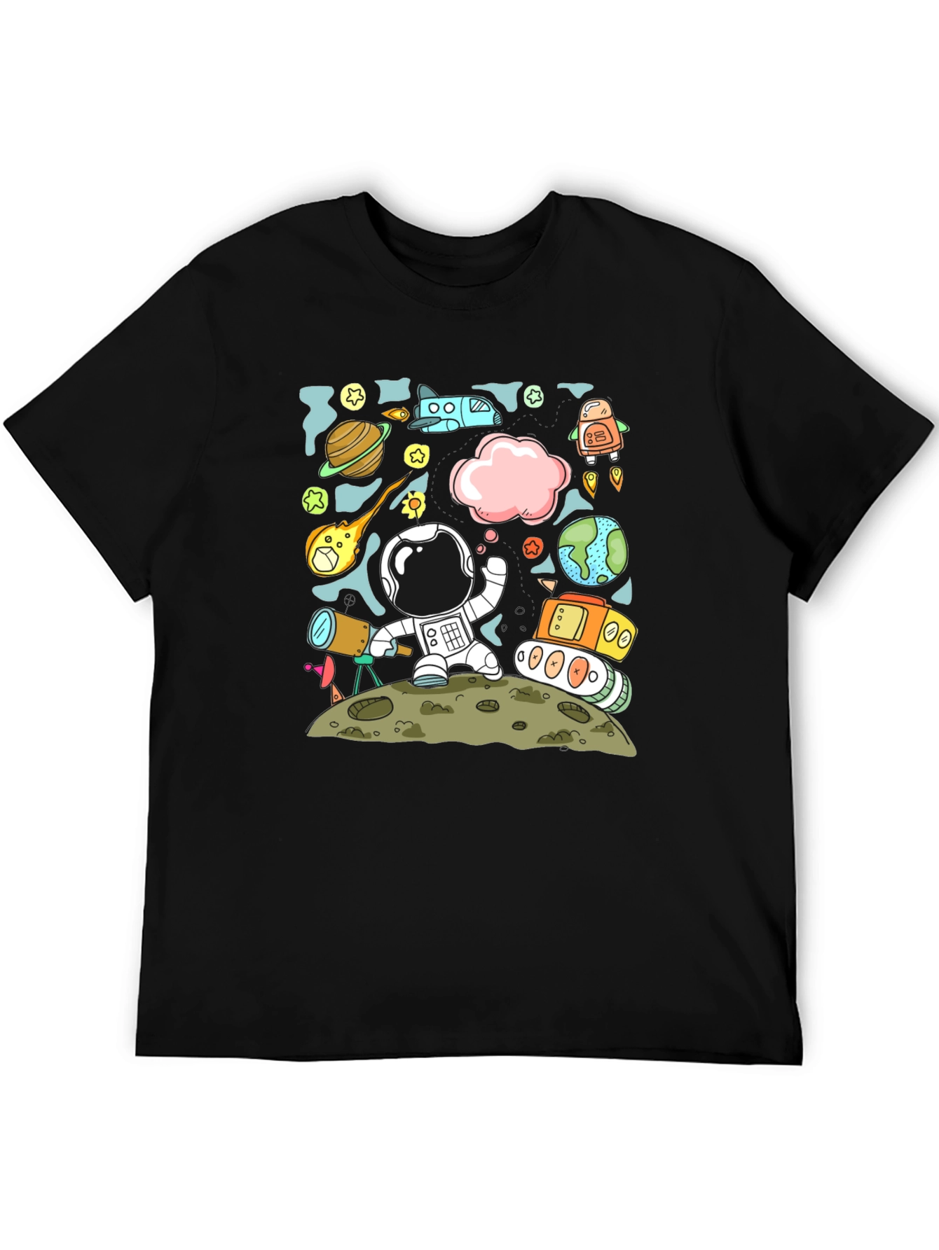 Astronaut Space Adventure Graphic Tee