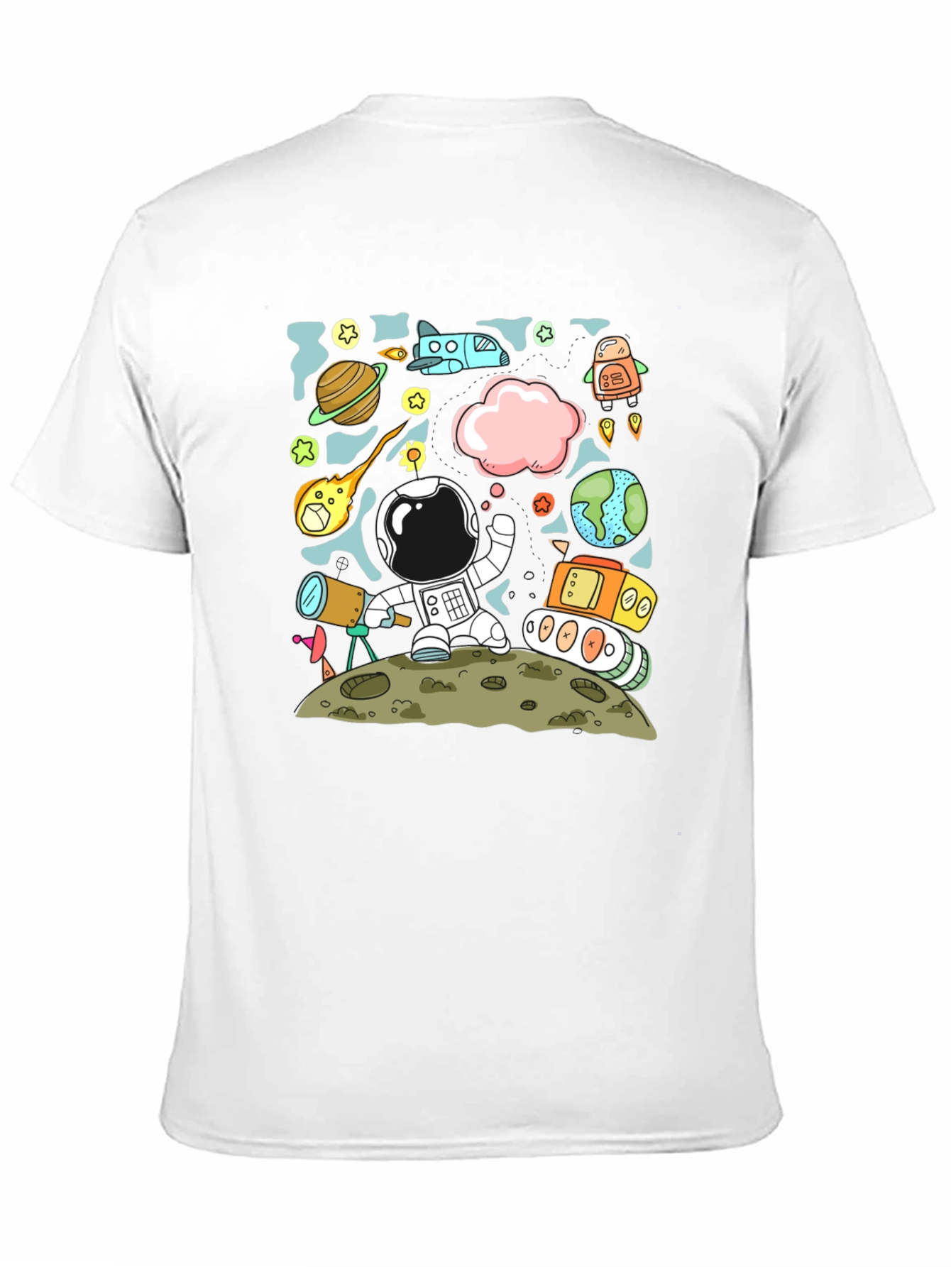 Astronaut Space Adventure Graphic Tee