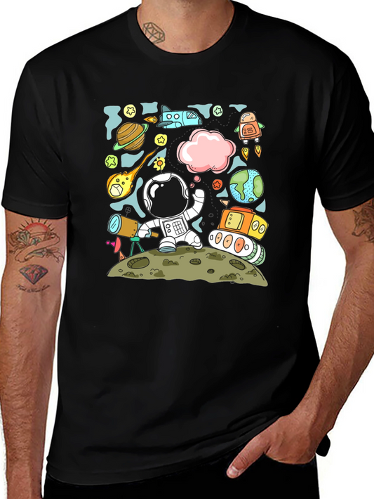 Astronaut Space Adventure Graphic Tee