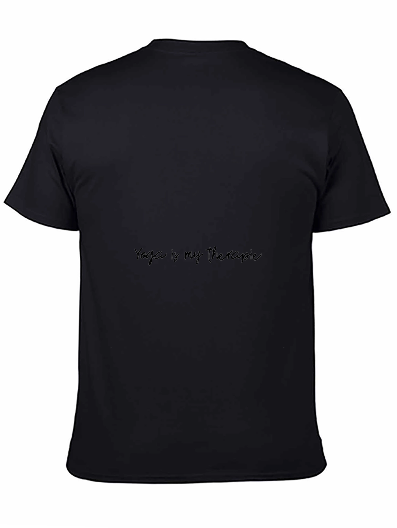 Yoga is My Therapy Black Graphic Tee