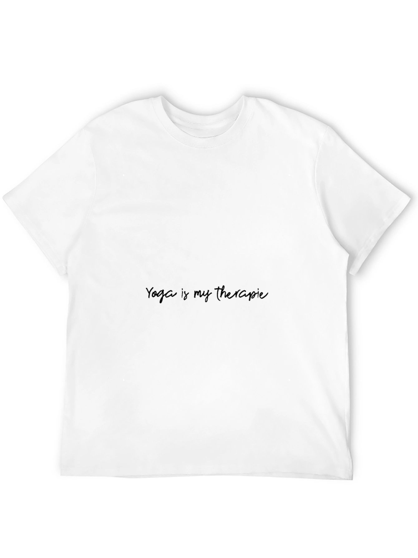 Yoga is My Therapy Black Graphic Tee