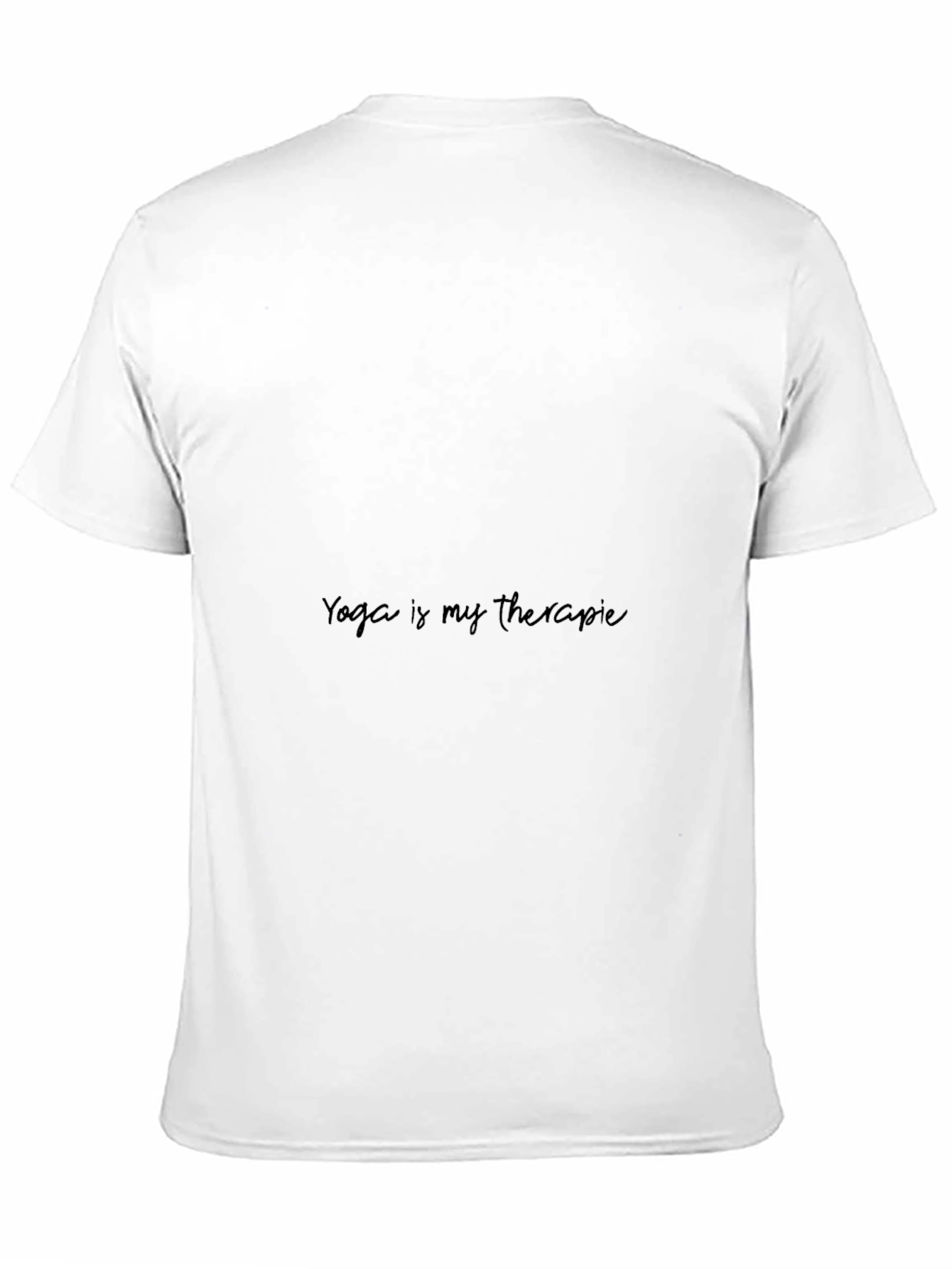 Yoga is My Therapy Black Graphic Tee