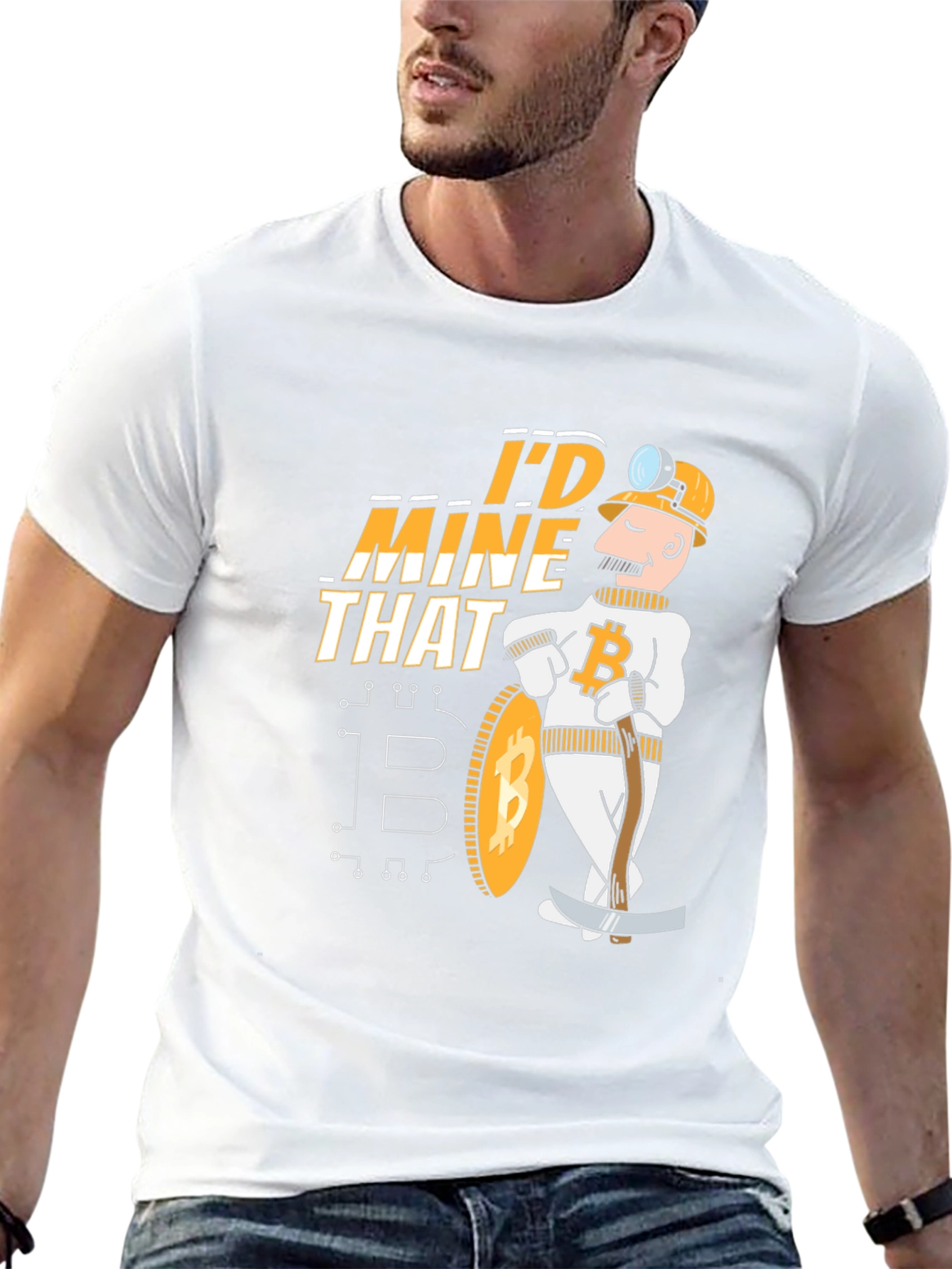 Id Mine That Bitcoin Miner Graphic Tee - Black