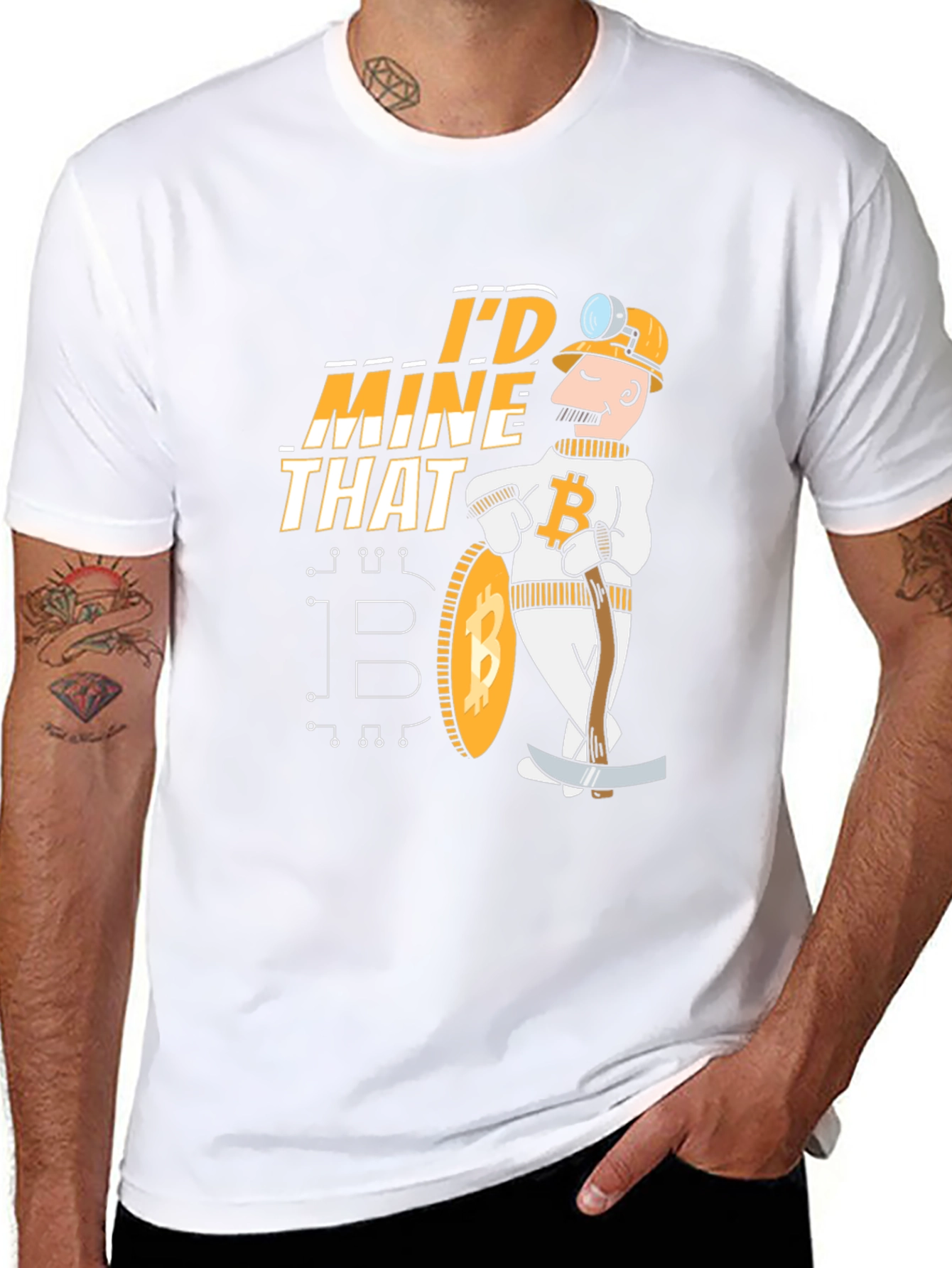 Id Mine That Bitcoin Miner Graphic Tee - Black