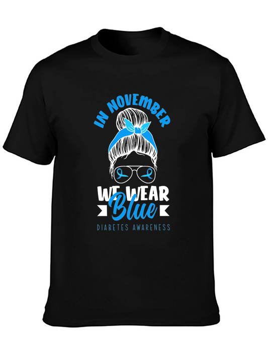Diabetes Awareness Tee - In November We Wear Blue T-Shirt