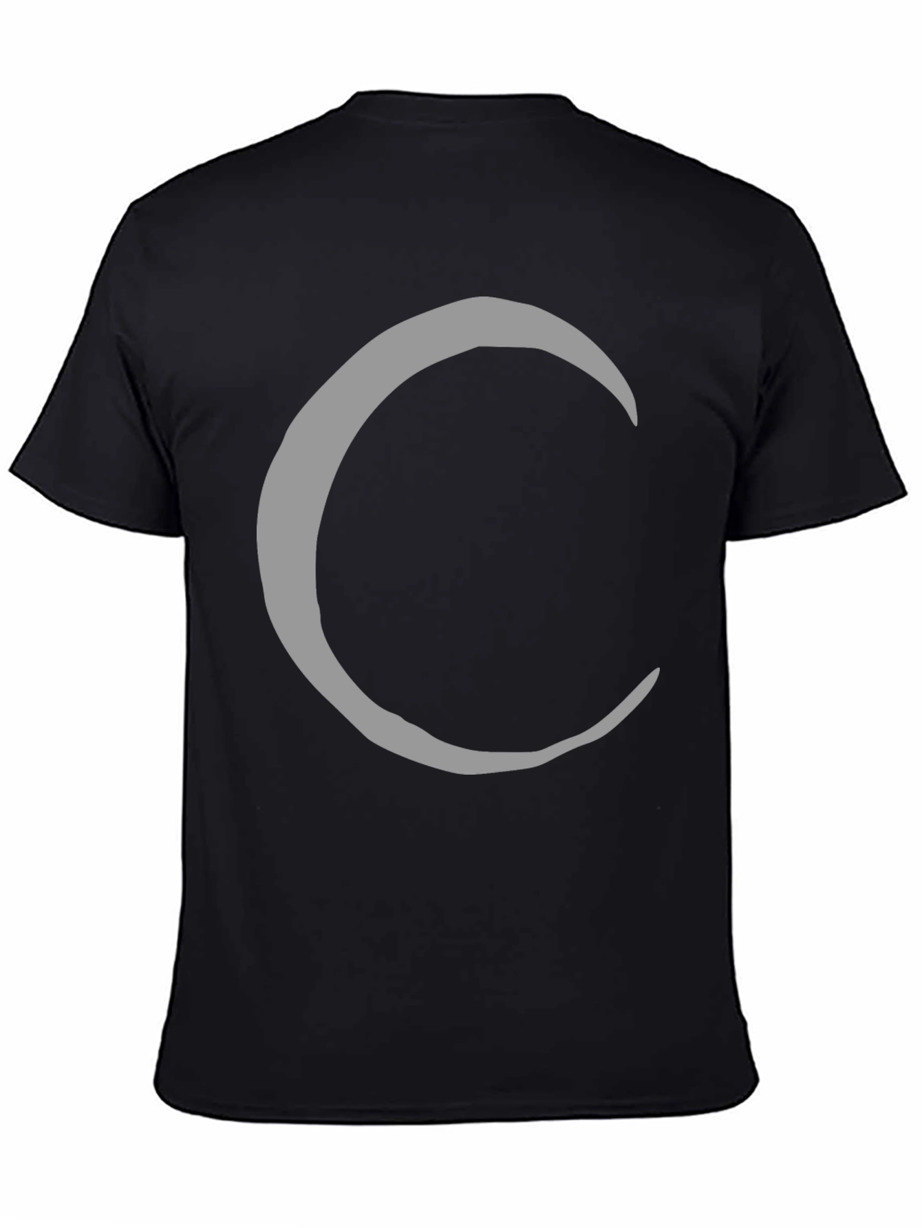 Crescent Moon Graphic Tee - Stylish Black T-Shirt