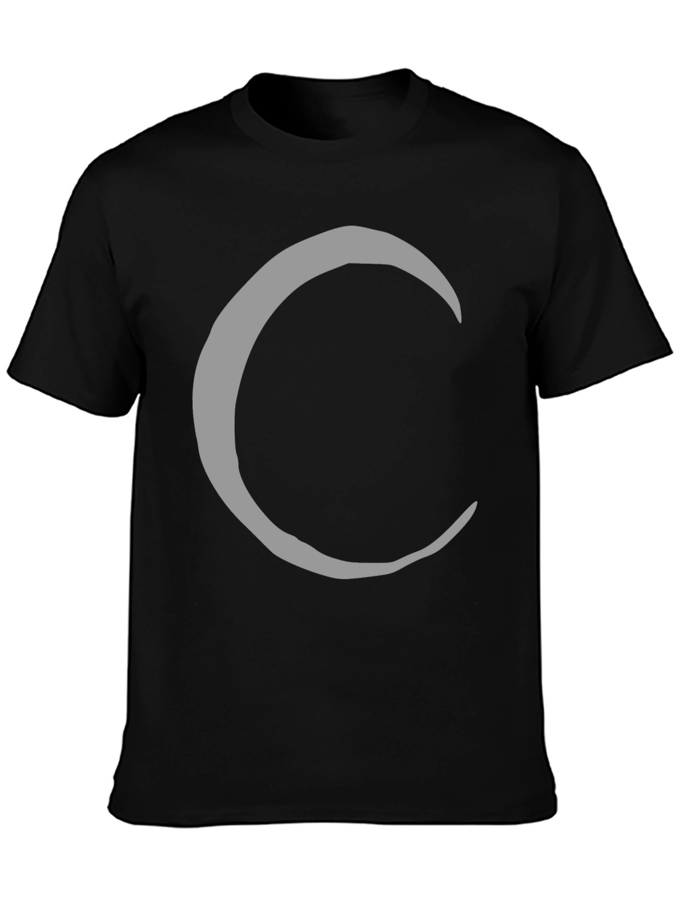 Crescent Moon Graphic Tee - Stylish Black T-Shirt