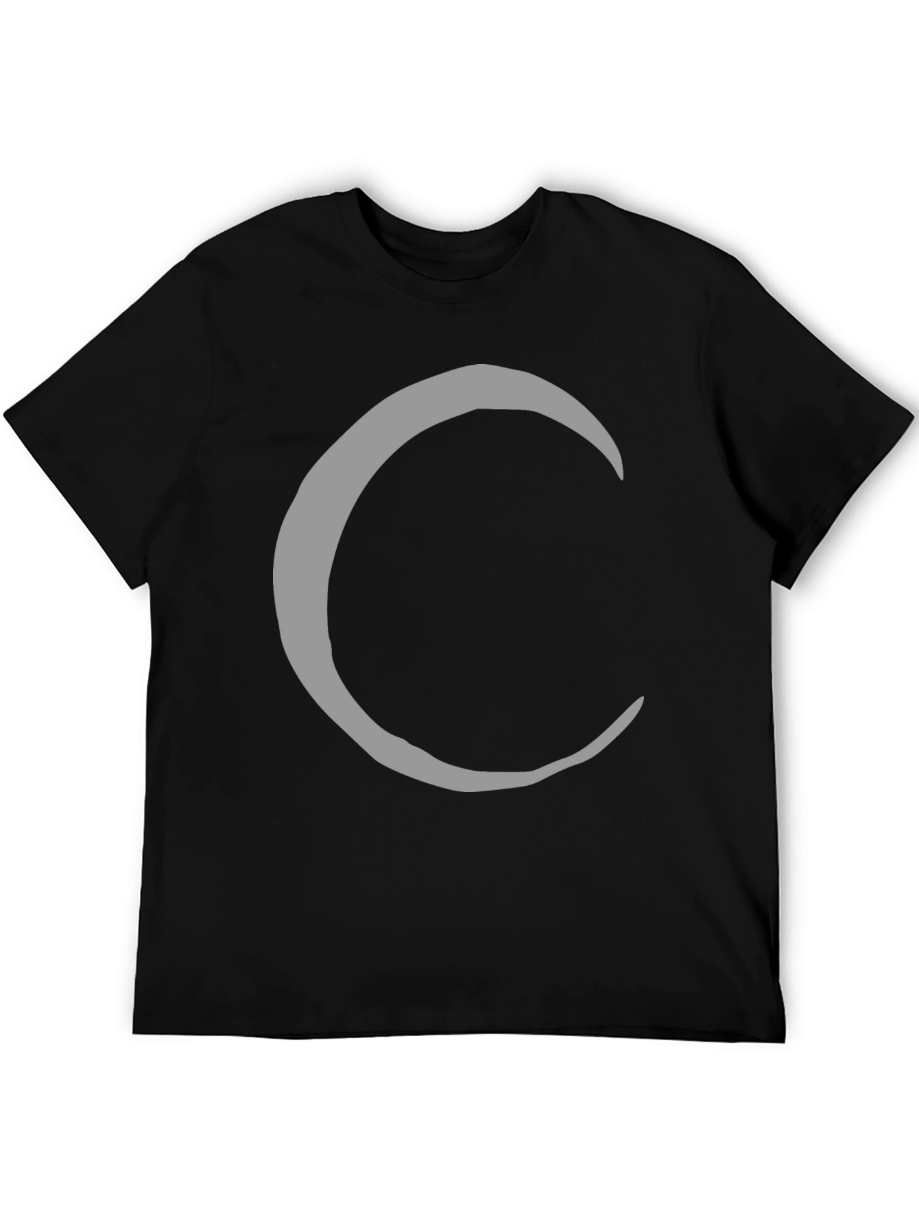 Crescent Moon Graphic Tee - Stylish Black T-Shirt