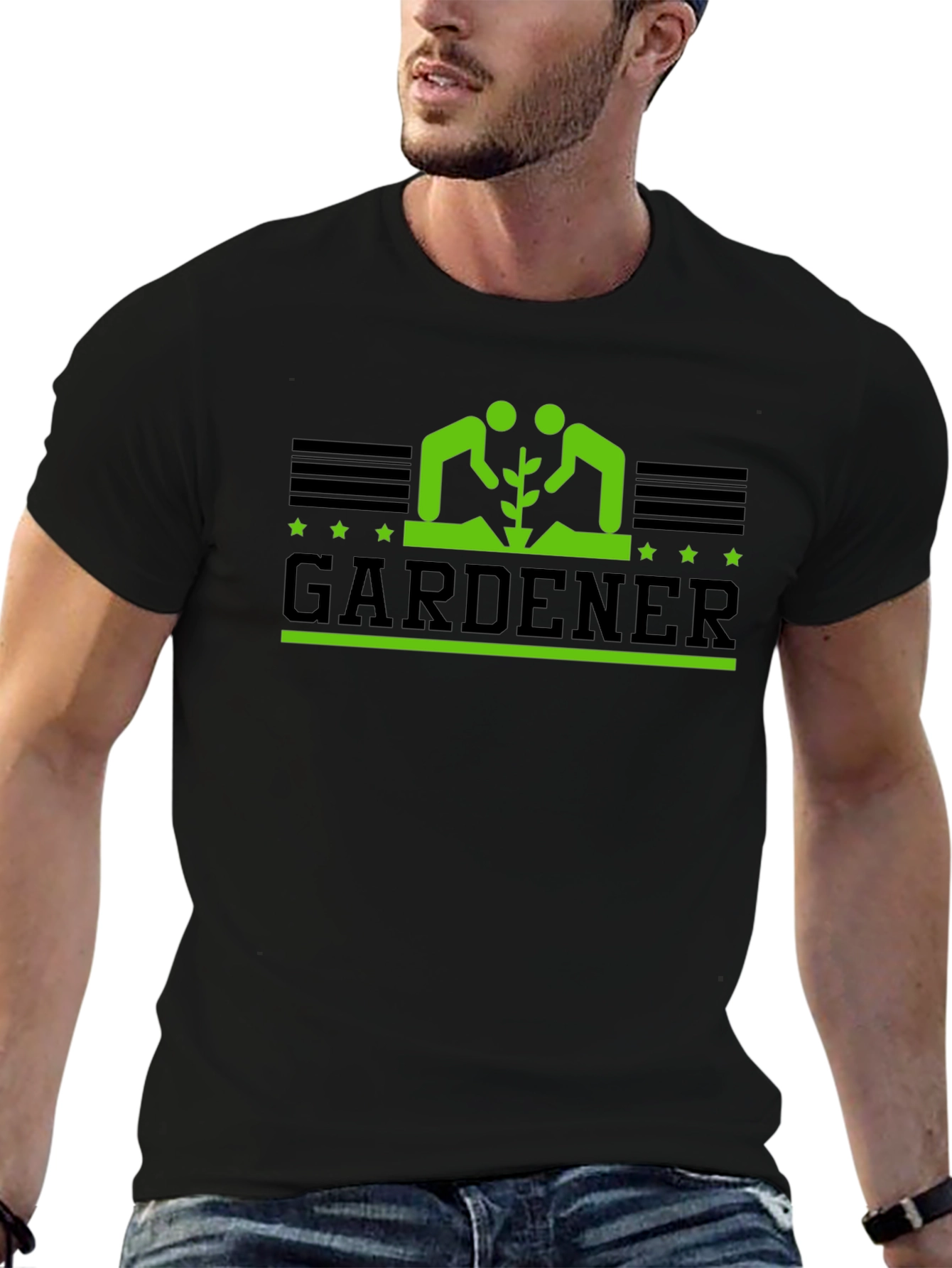 Gardener Graphic T-Shirt - Black