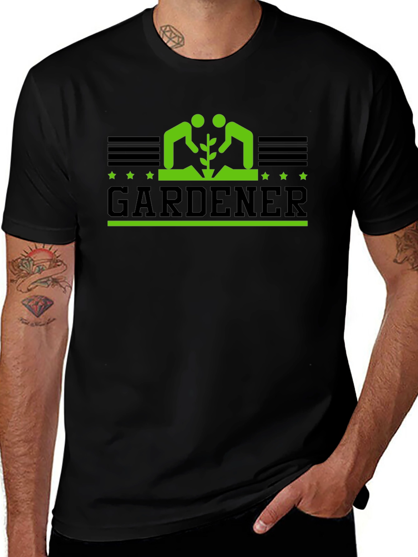 Gardener Graphic T-Shirt - Black