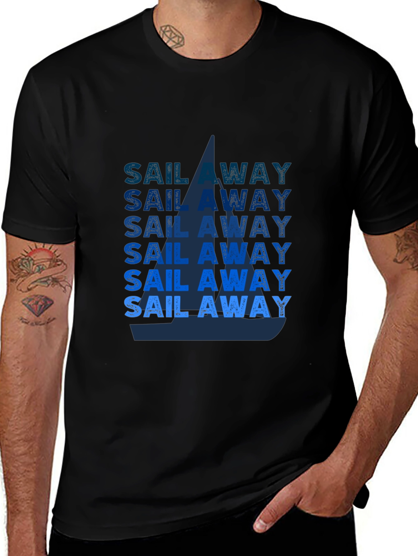 Sail Away T-Shirt - Nautical Graphic Tee