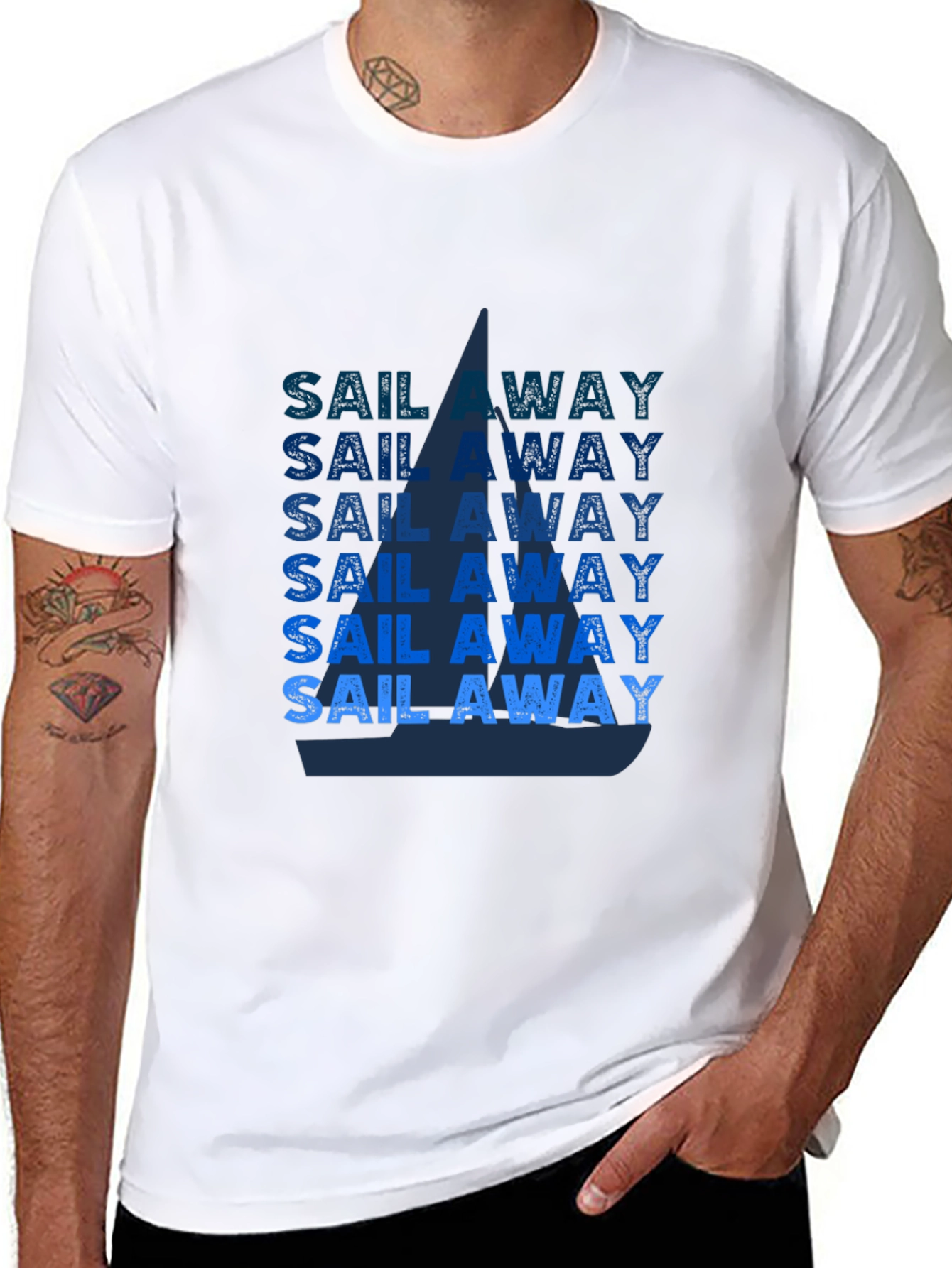 Sail Away T-Shirt - Nautical Graphic Tee